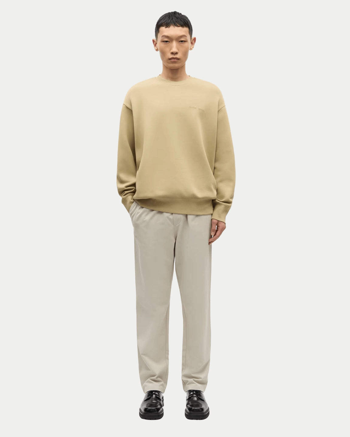 Samsøe Samsøe Jabari Trousers Moonstruck — Regular straight fit, biologisch katoen | Stuen Store Tilburg