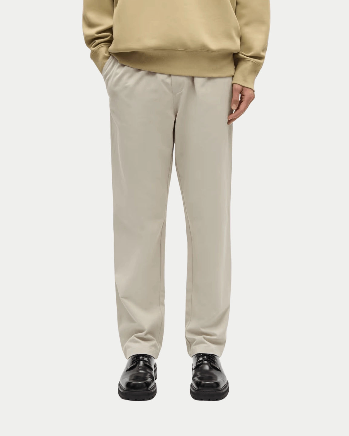 Samsøe Samsøe Jabari Trousers Moonstruck — Regular straight fit, biologisch katoen | Stuen Store Tilburg