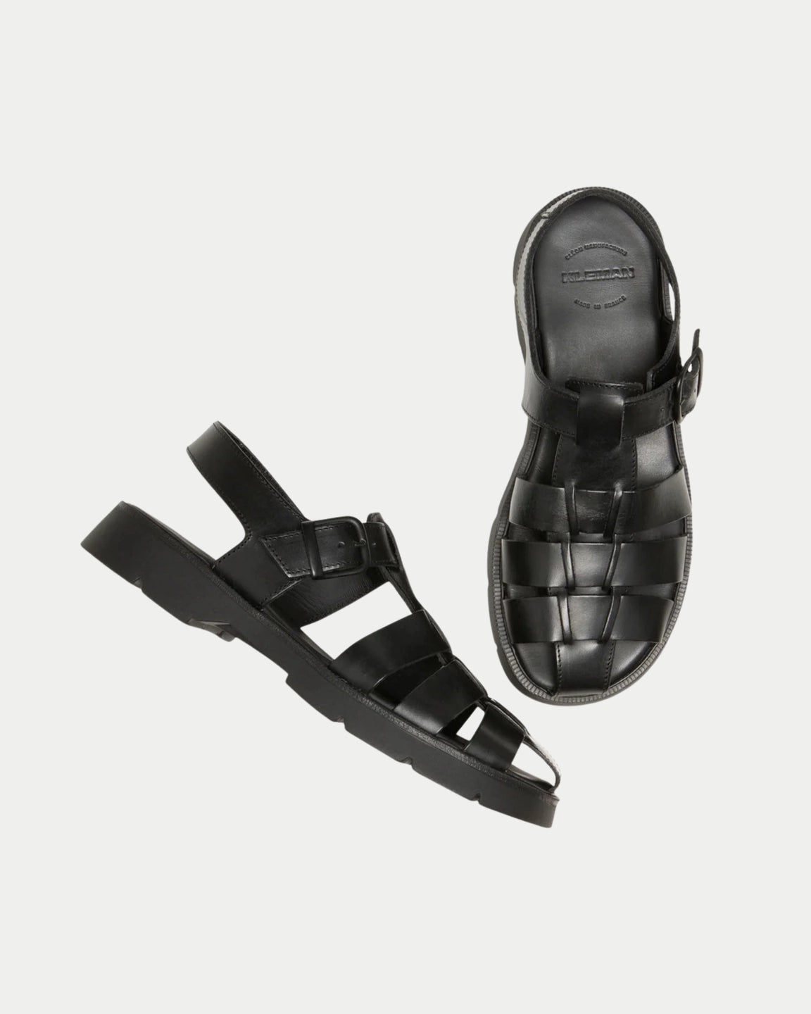 Kleman Babord VGT Sandals Black — Leer | Stuen Store Tilburg
