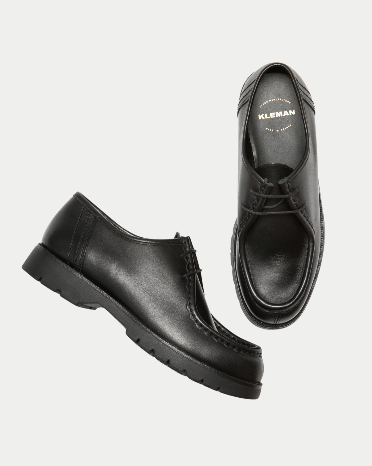 Kleman Padror Black — gekartelde zoom en stiksels zorgen voor een iconische | Stuen Store Tilburg