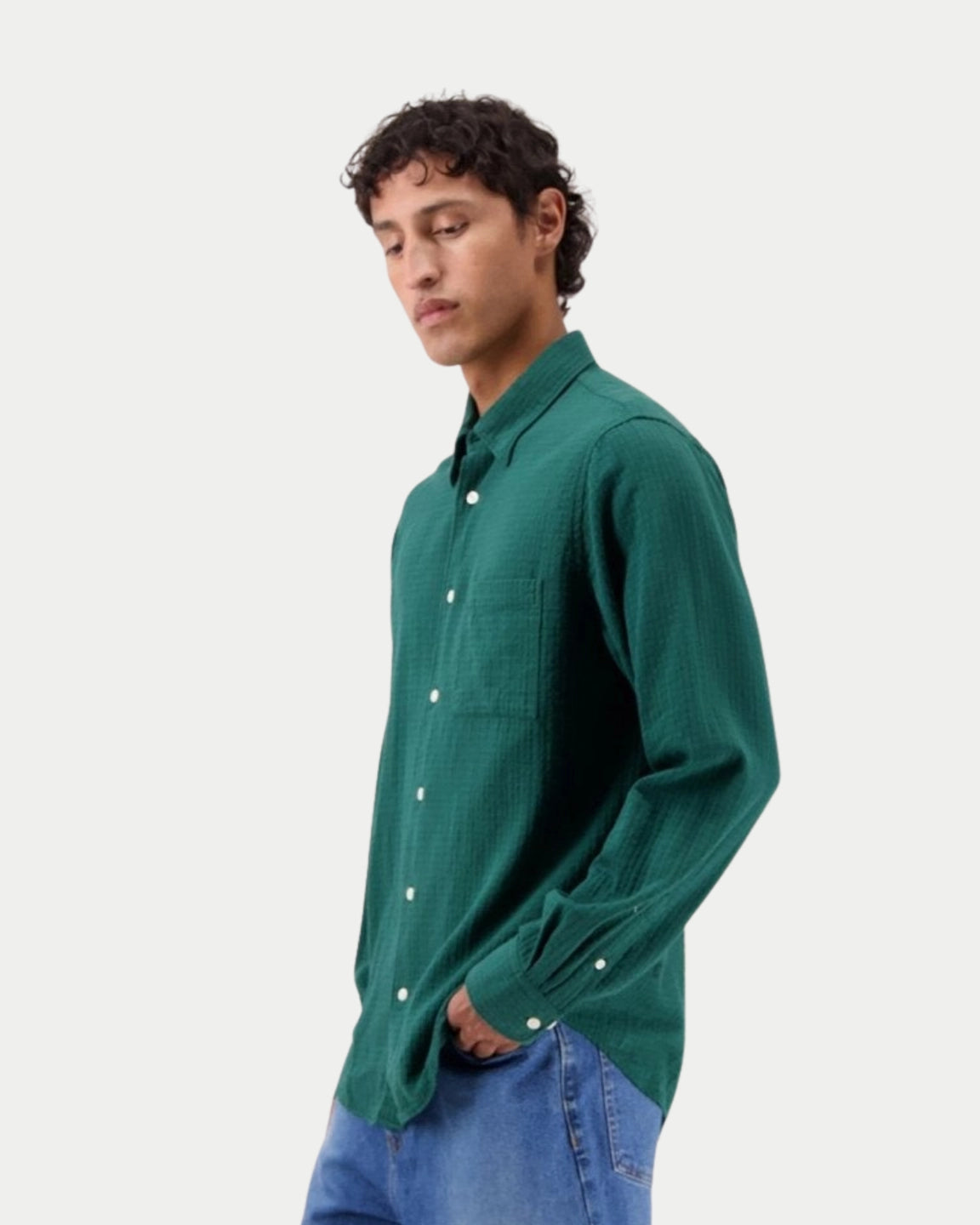 Castart Konga Shirt Botanical Green — Normale pasvorm, zacht katoen Overhemd | Stuen Store Tilburg