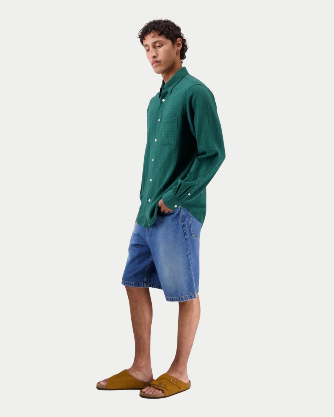 Castart Konga Shirt Botanical Green — Normale pasvorm, zacht katoen Overhemd | Stuen Store Tilburg