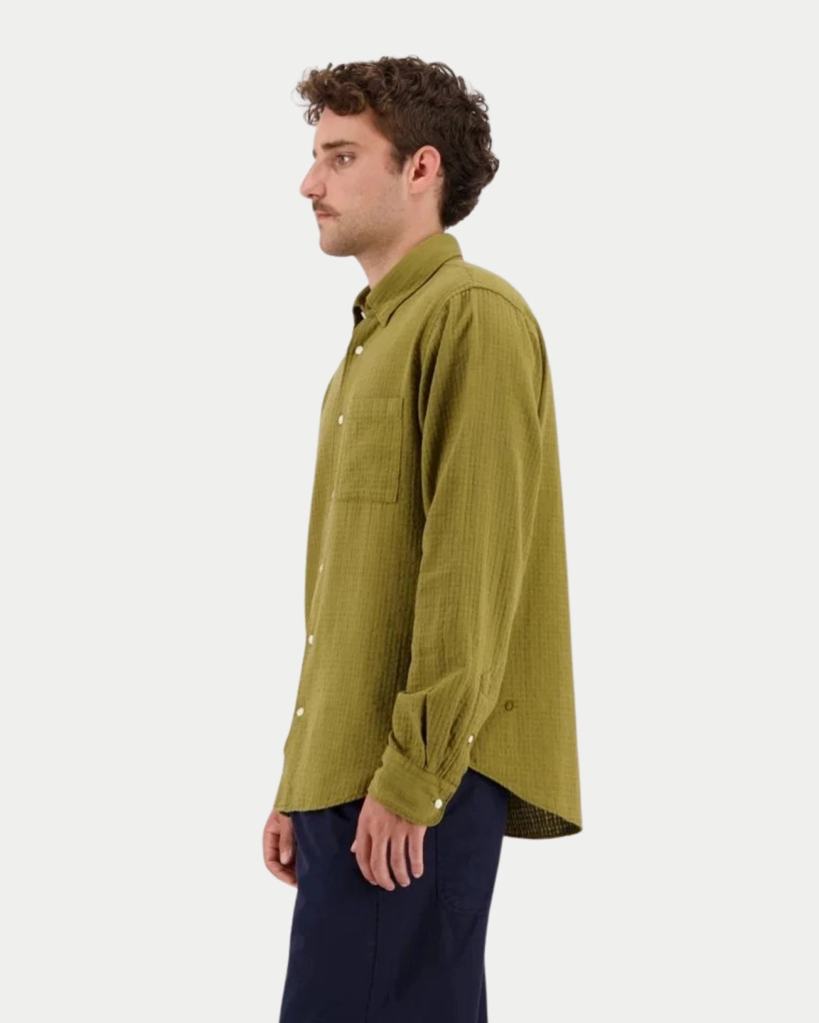 Castart Konga Shirt Khaki — Normale pasvorm, zacht katoen Overhemd | Stuen Store Tilburg