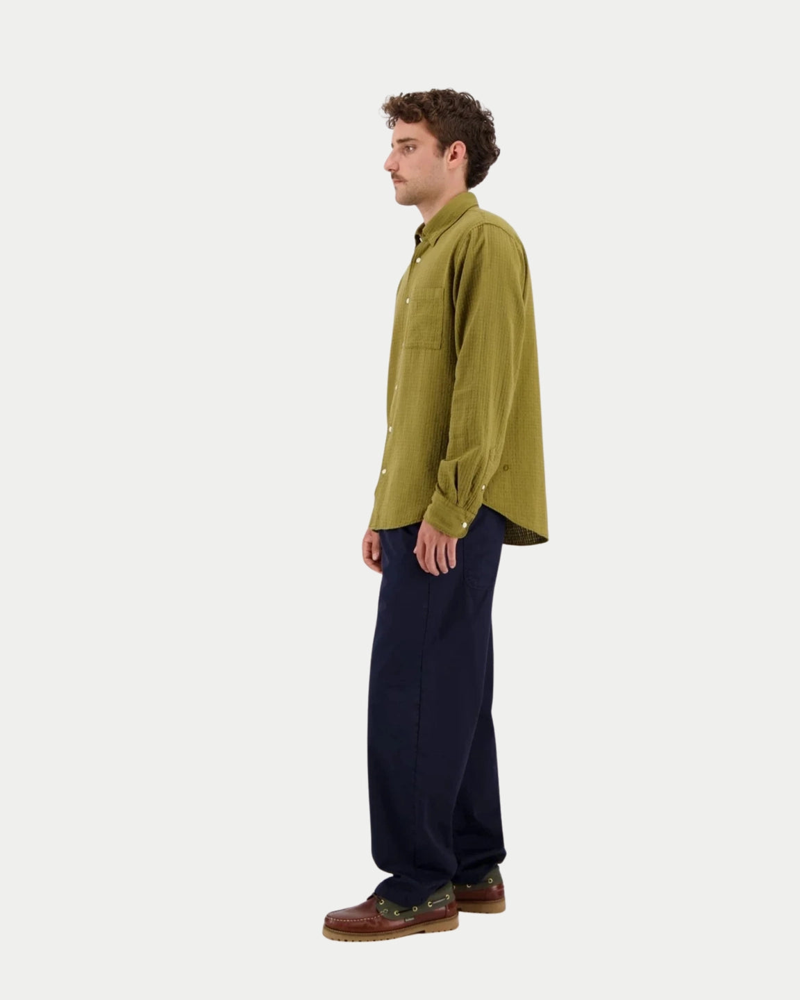 Castart Konga Shirt Khaki — Normale pasvorm, zacht katoen Overhemd | Stuen Store Tilburg