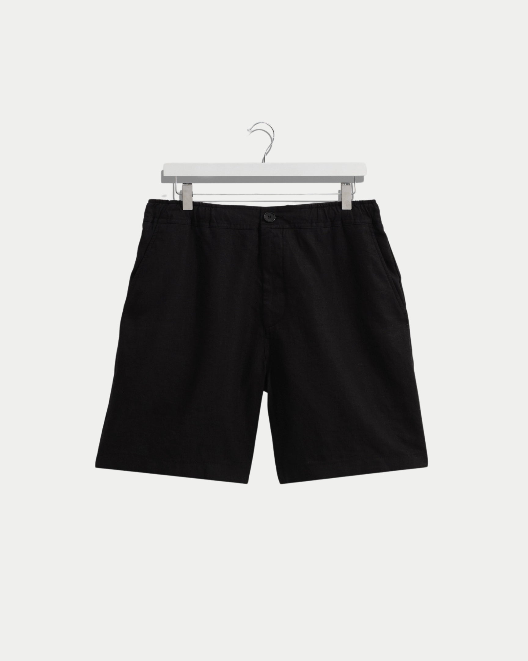 Wax London Kurt Washed Linen Shorts Black - Stuen Store Tilburg | De beste herenkleding en -accessoires in Tilburg