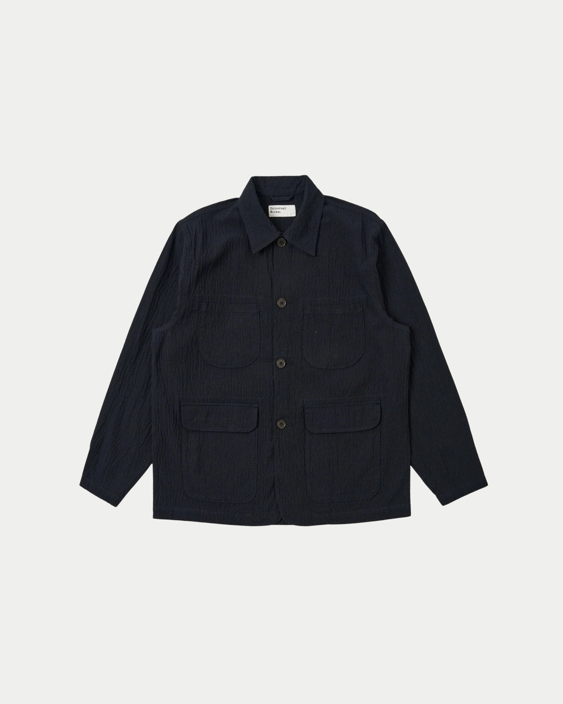 Universal Works Labour Jacket Ospina Cotton Dark Navy - Stuen Store Tilburg | De beste herenkleding en -accessoires in Tilburg