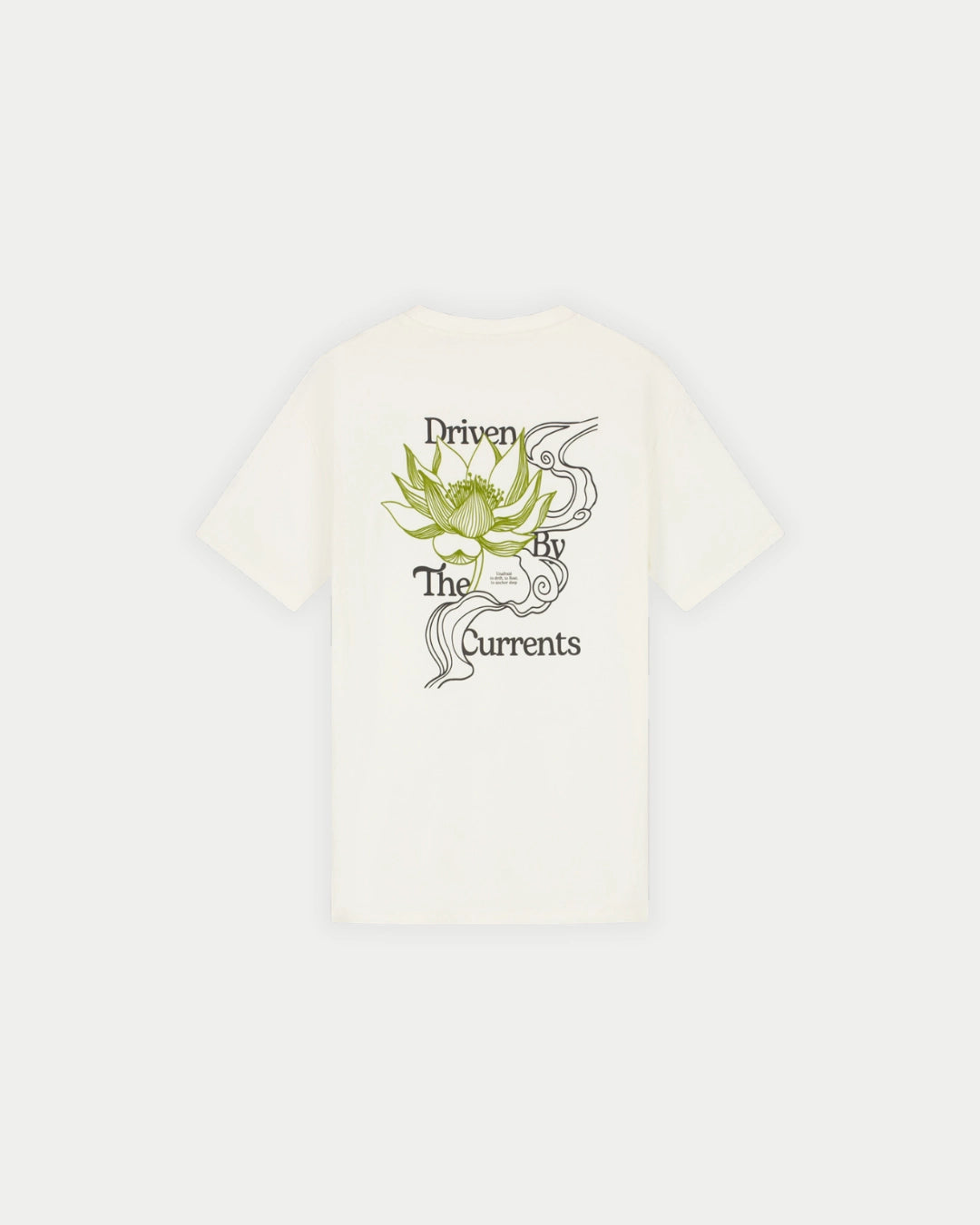 Law Of The Sea Anchored Artwork T-shirt Snow White, Relaxte pasvorm wit t-shirt van 100% katoen | Stuen Store Tilburg