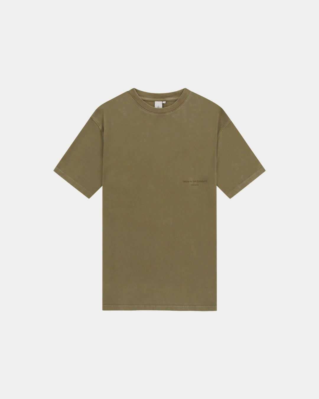 Law Of The Sea Aqualis T-shirt Martini Olive Green, Loose fit groen t-shirt van 100% katoen | Stuen Store Tilburg