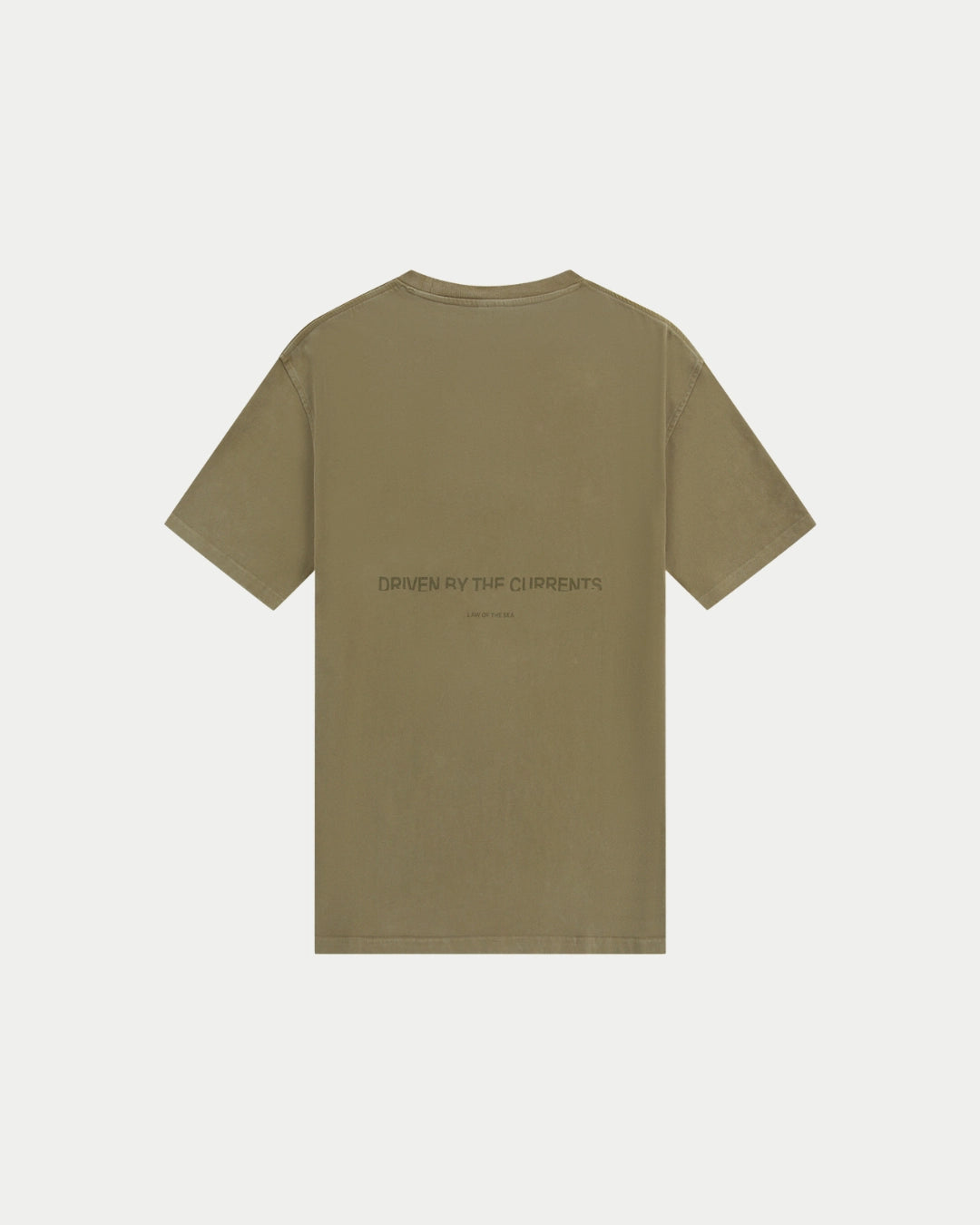 Law Of The Sea Aqualis T-shirt Martini Olive Green, Loose fit groen t-shirt van 100% katoen | Stuen Store Tilburg
