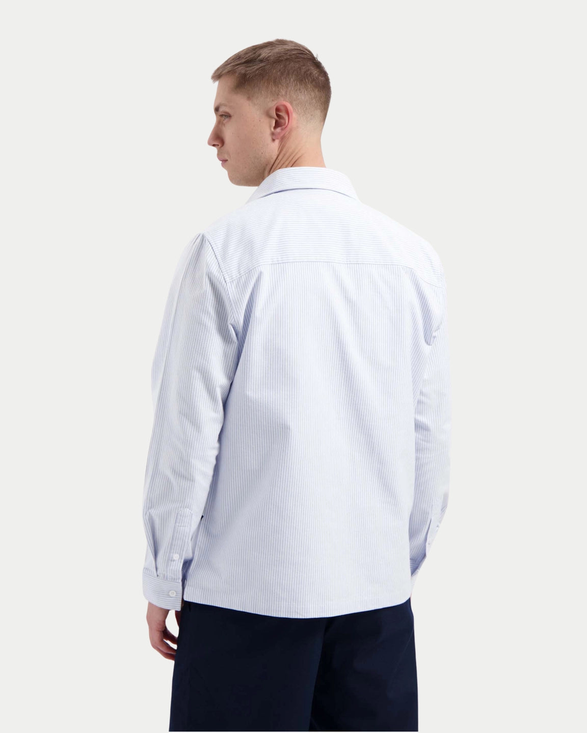 Artisan Oxford Stripe Shirt Light Blue