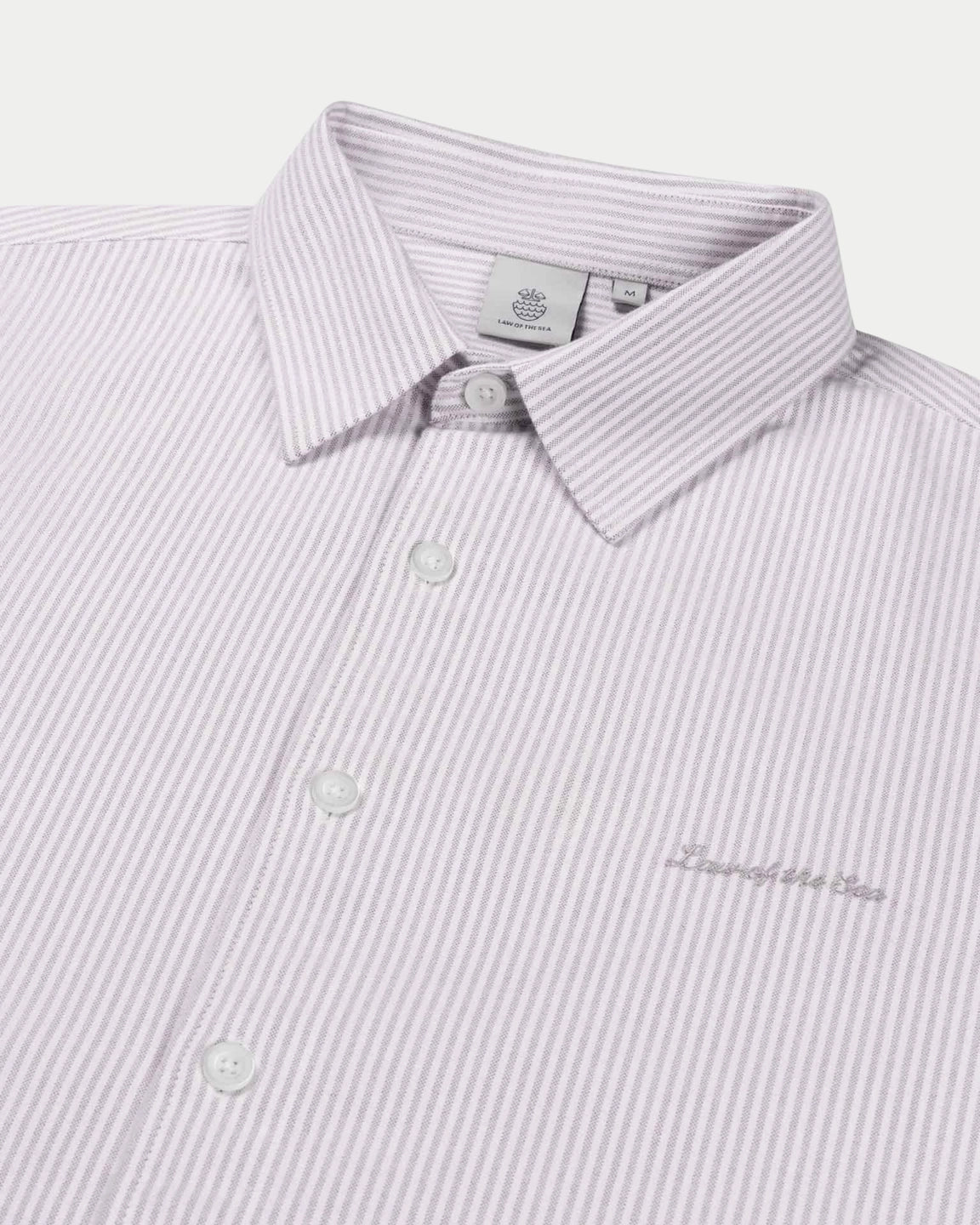 Law Of The Sea Artisan Oxford Stripe Shirt Purple - Stuen Store Tilburg | De beste herenkleding en -accessoires