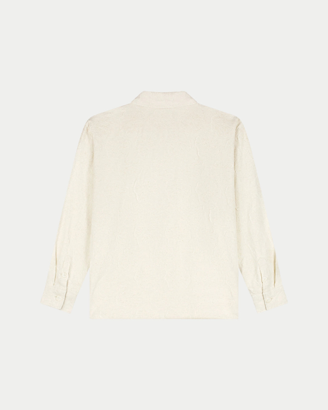 Law Of The Sea Dusk Jacquard Jacket Almond Milk, Creme overshirt van katoen | Stuen Store Tilburg