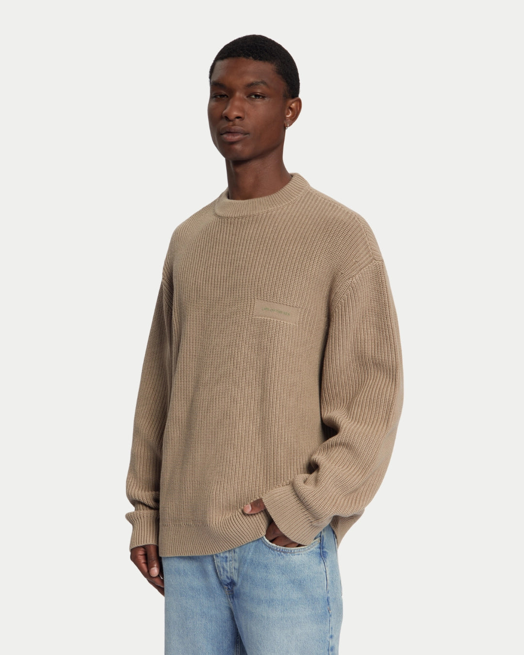 Law Of The Sea Varuna Knitted Sweater Greige, Bruine sweater | Stuen Store Tilburg