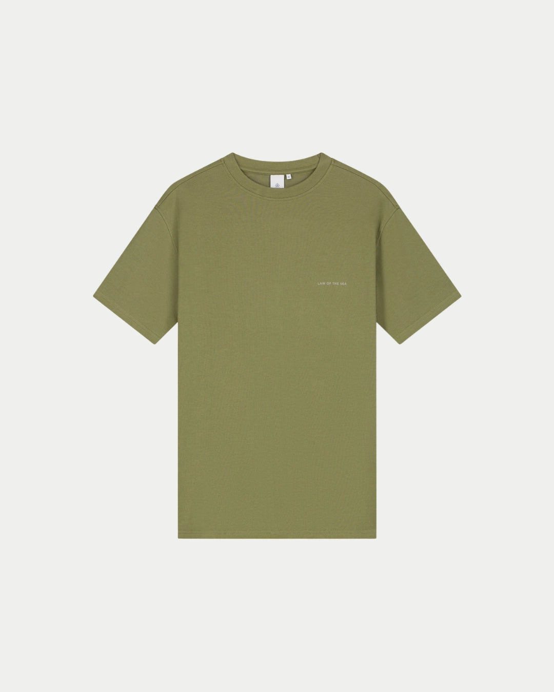 Law Of The Sea Journey Artwork T-shirt Martini Olive, Relaxte pasvorm groen t-shirt van 100% katoen | Stuen Store Tilburg