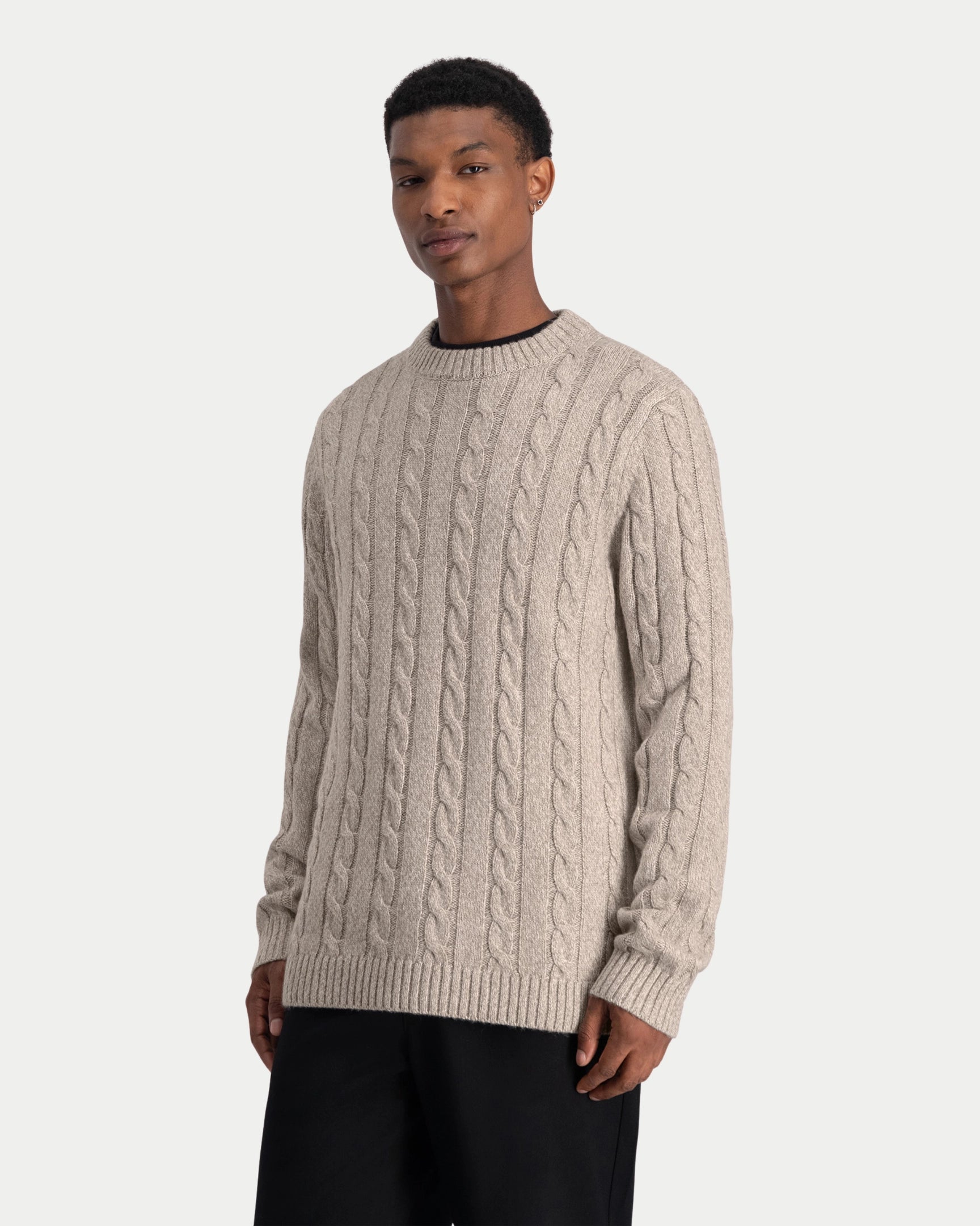 Kiara Cable Knitwear Aluminum