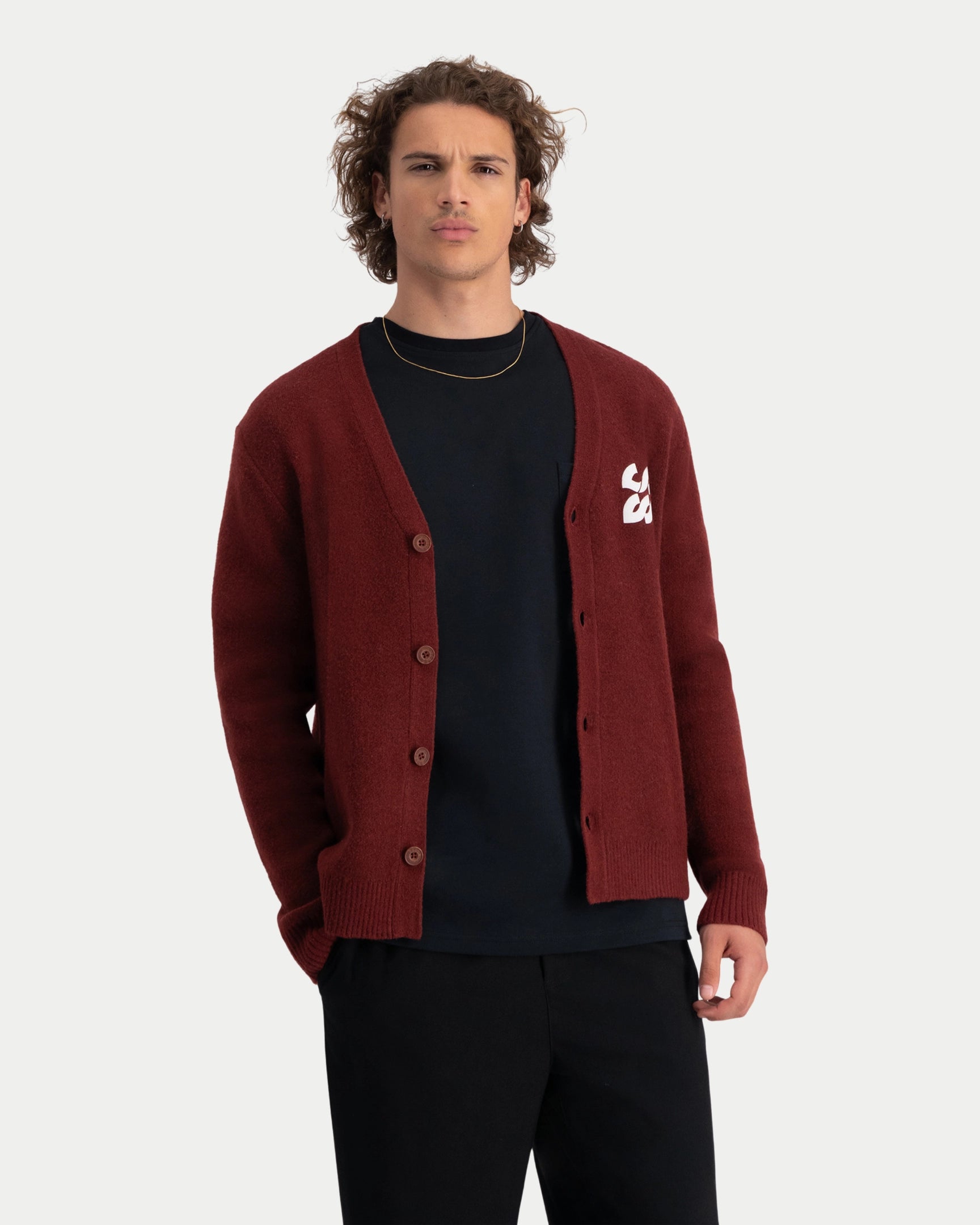 Monty Knitted Cardigan Sable