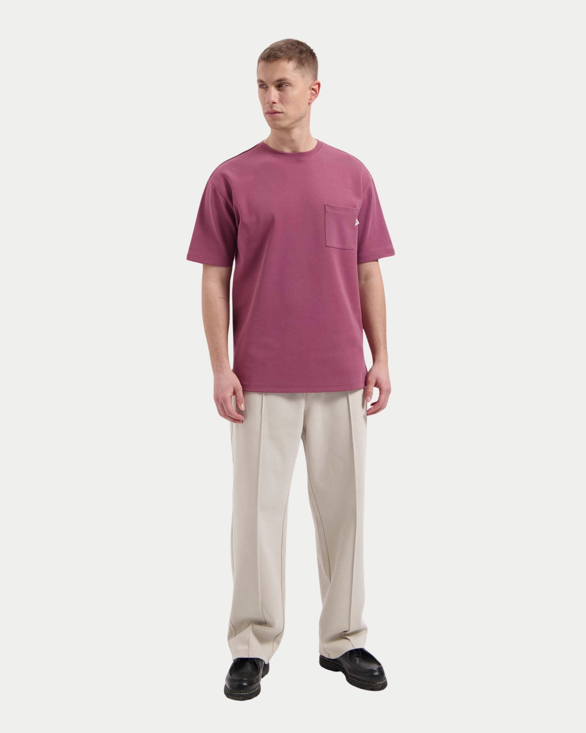 Navar Ribbed Sweat Pants Almond Milk