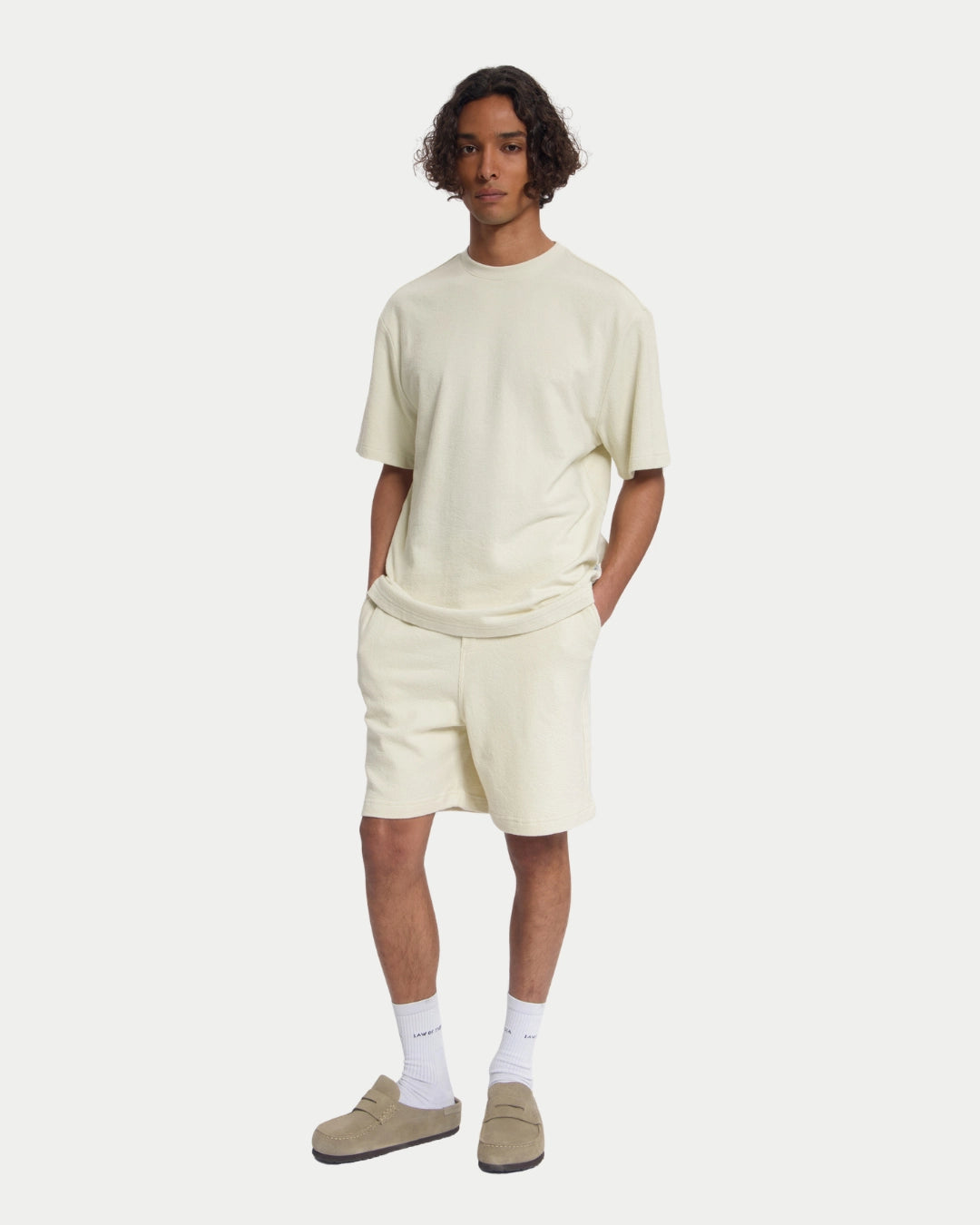 Law Of The Sea Notos Terry T-Shirt Almond Milk - Stuen Store Tilburg | De beste herenkleding en -accessoires in Tilburg