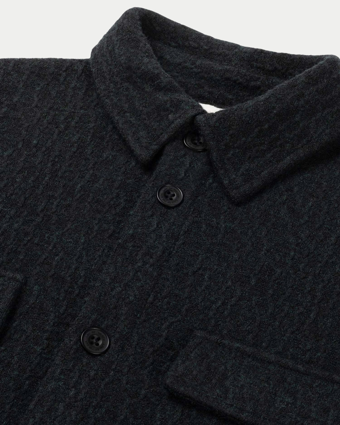 Omnia Technical Wool Blend Shirt Pine Green