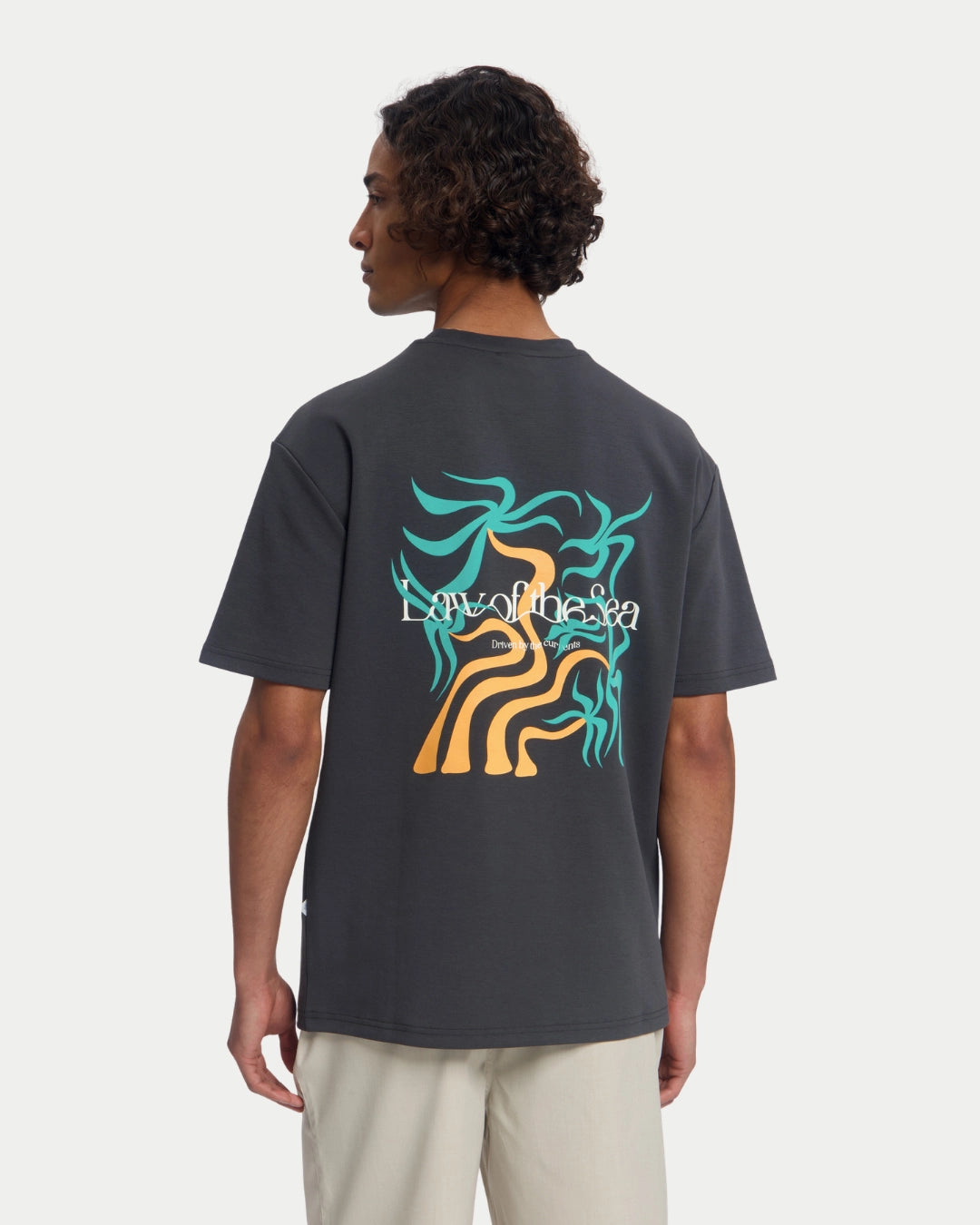 Law Of The Sea Palm Sway Artwork T-shirt Phantom Black - Stuen Store Tilburg | De beste herenkleding en -accessoires in Tilburg