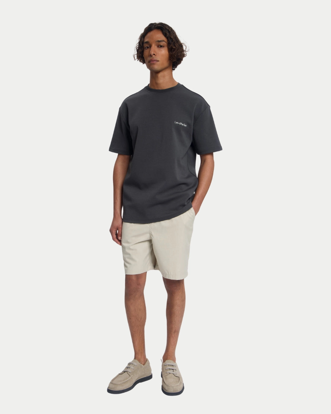 Law Of The Sea Palm Sway Artwork T-shirt Phantom Black - Stuen Store Tilburg | De beste herenkleding en -accessoires in Tilburg