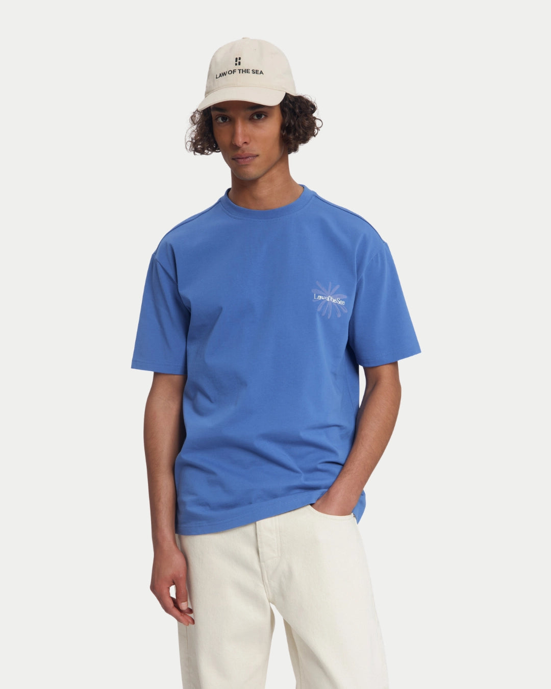 Law Of The Sea Petals Artwork T-shirt Dutch Blue - Stuen Store Tilburg | De beste herenkleding en -accessoires in Tilburg