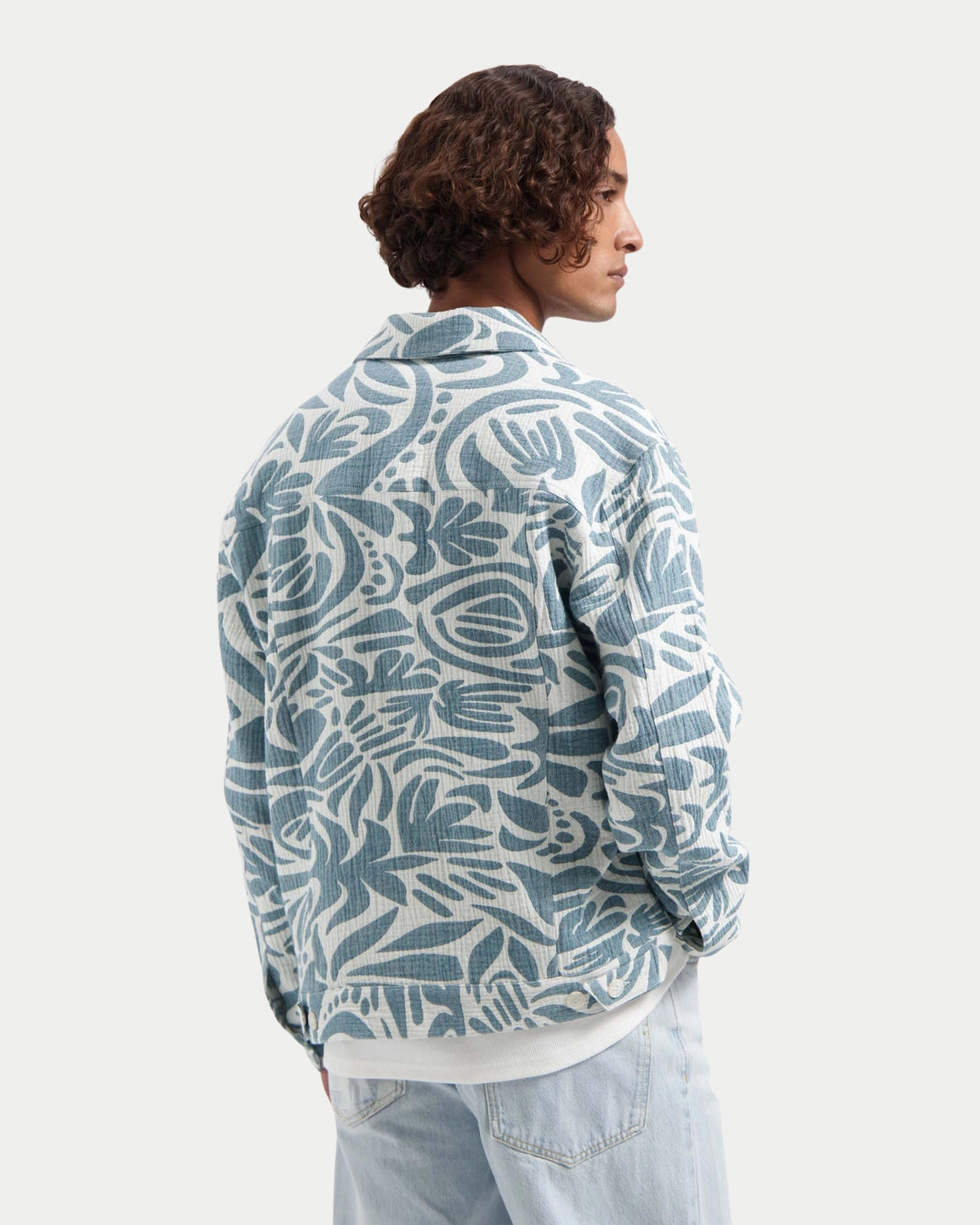 Law Of The Sea Saphire Jacquard Overshirt - Stuen Store Tilburg | De beste herenkleding en -accessoires