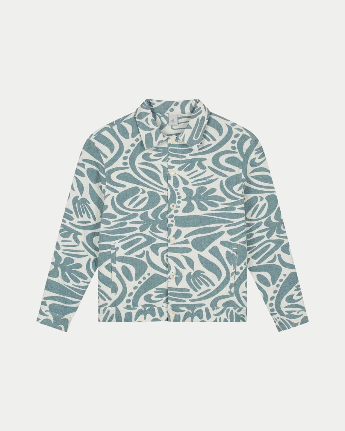 Law Of The Sea Saphire Jacquard Overshirt - Stuen Store Tilburg | De beste herenkleding en -accessoires