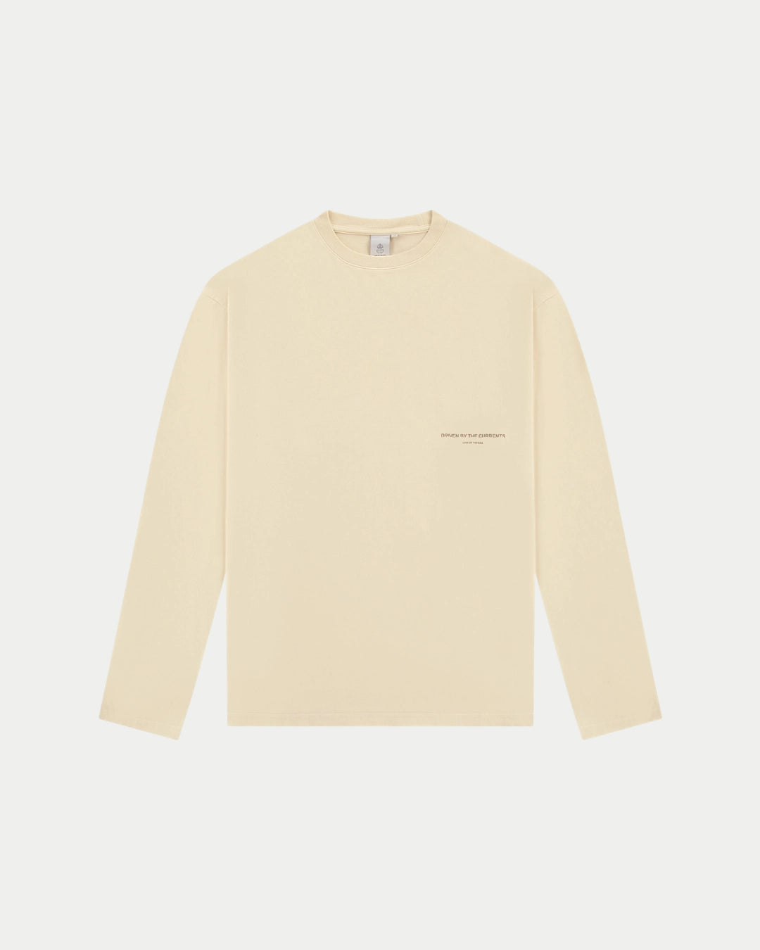 Law Of The Sea Thaumas Long Sleeve Almond Milk, Loose fit creme t-shirt van 100% katoen | Stuen Store Tilburg