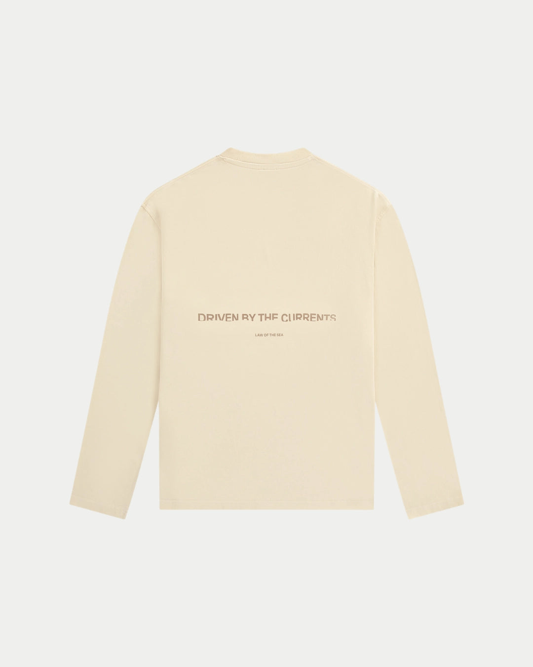 Law Of The Sea Thaumas Long Sleeve Almond Milk, Loose fit creme t-shirt van 100% katoen | Stuen Store Tilburg
