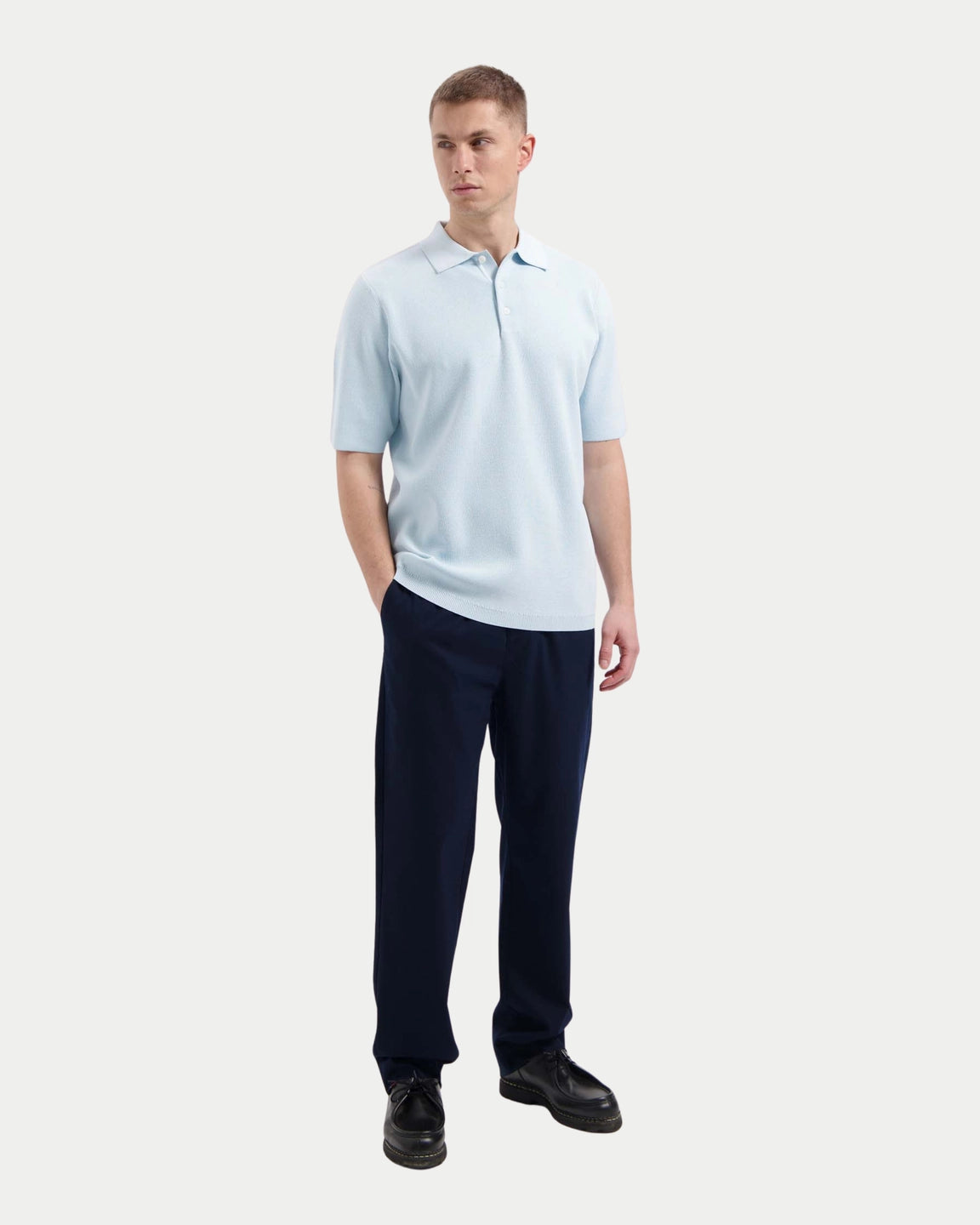 Tide Milano Knitted Polo Nantucket Breeze