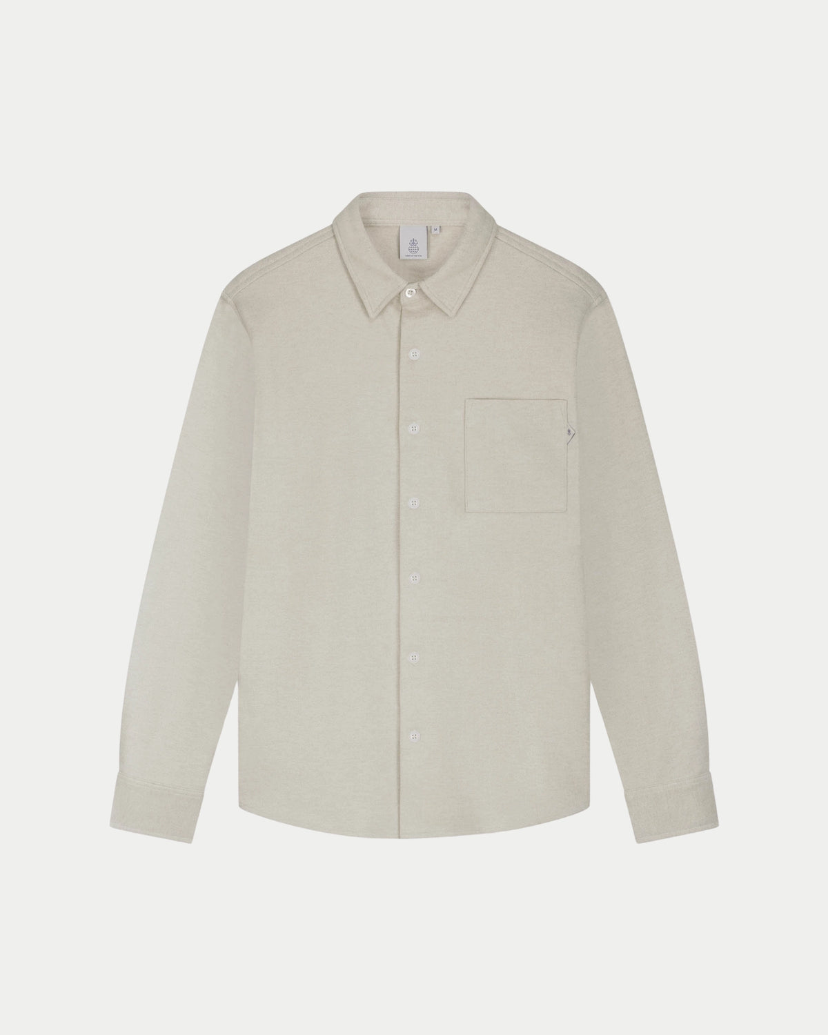 Law Of The Sea Troy Herringbone Shirt Sand, Creme overhemd van oxford | Stuen Store Tilburg