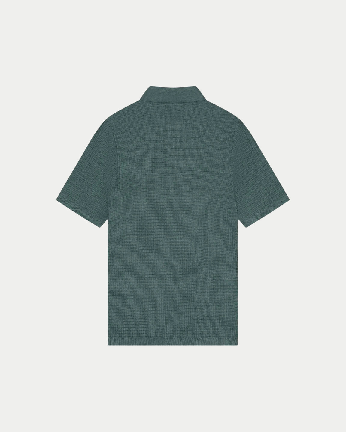 Yohei Structure Knitted Polo North Atlantic