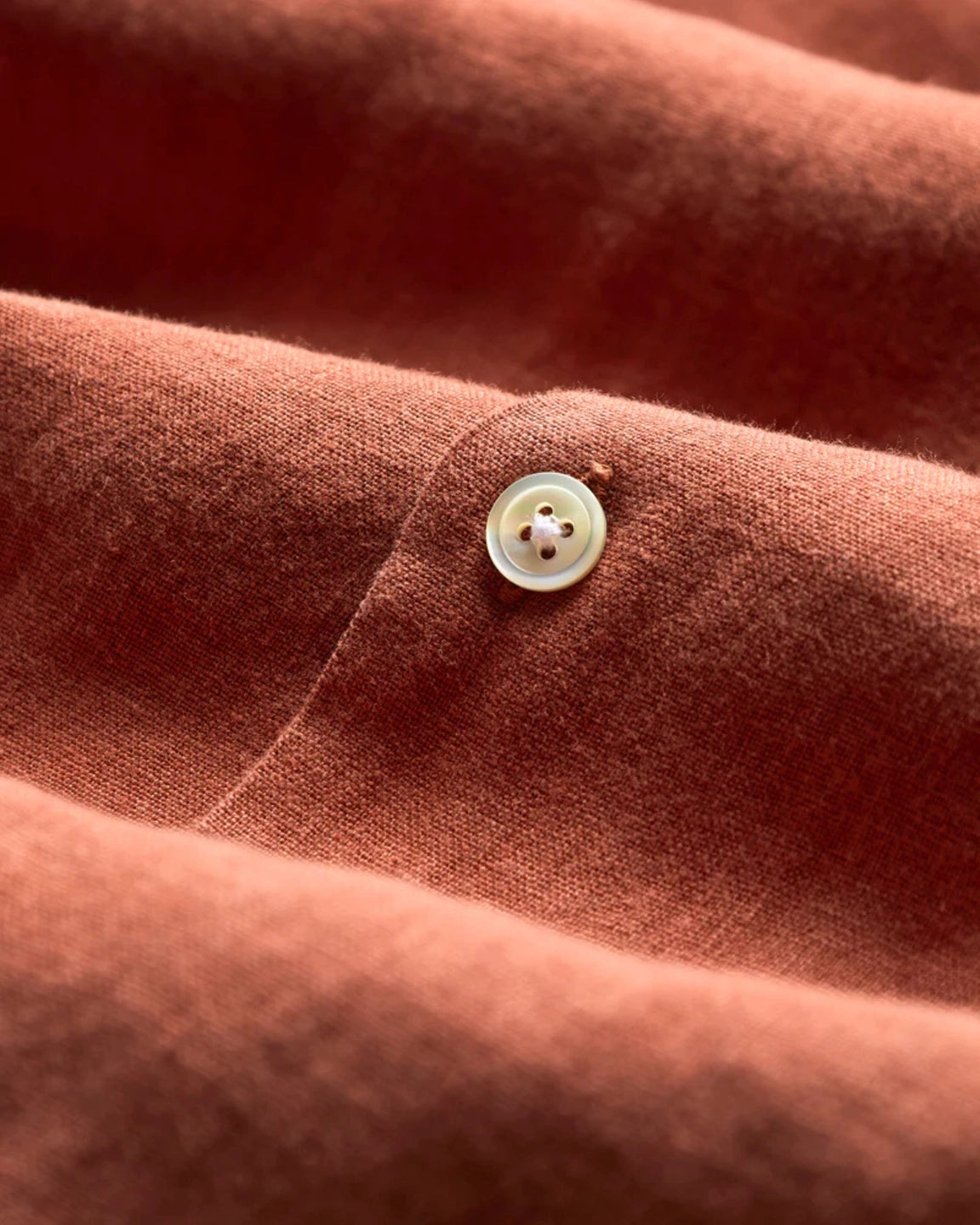 Portuguese Flannel Linen Terracotta - Stuen Store Tilburg | De beste herenkleding en -accessoires in Tilburg