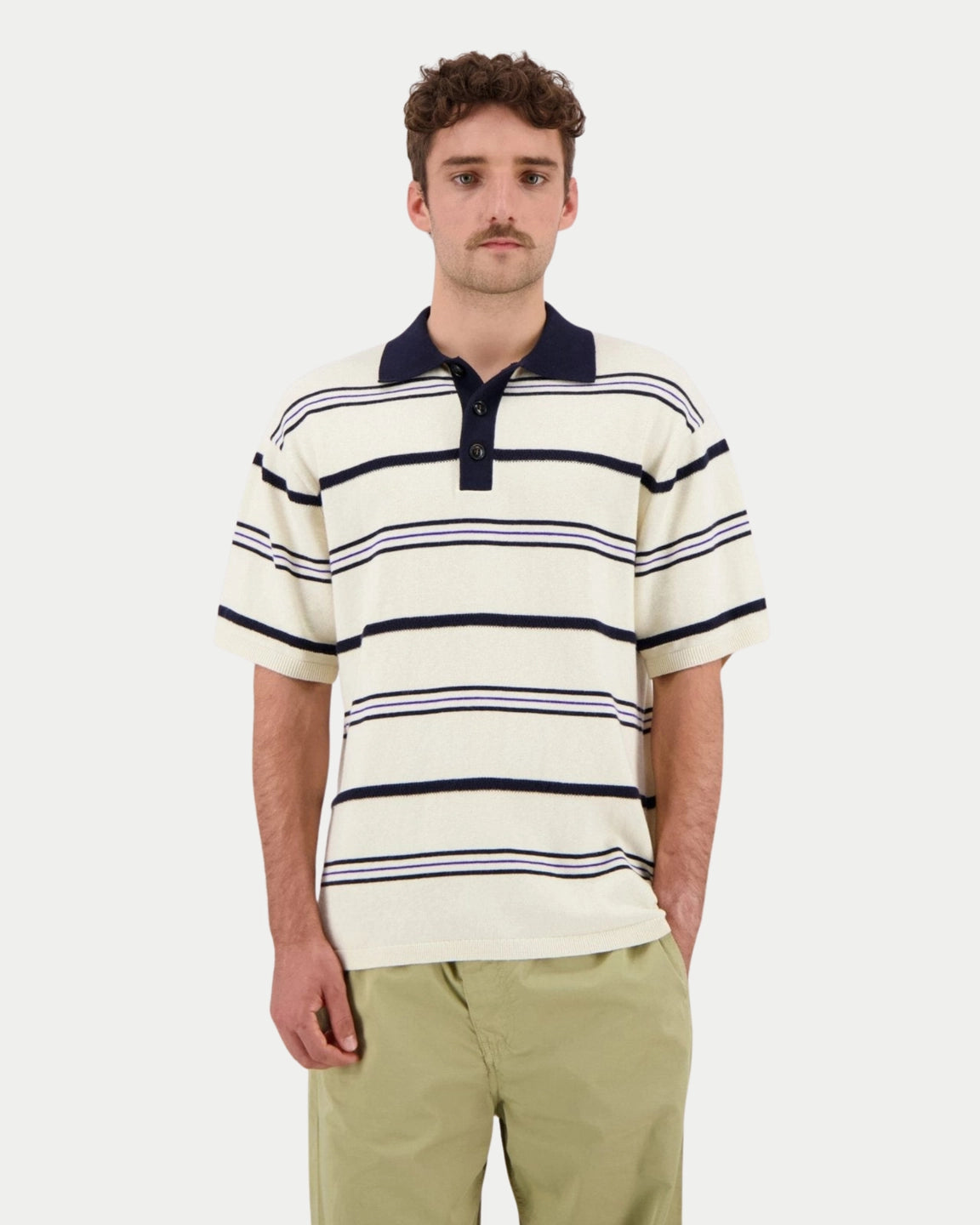 Castart Lundy Knitwear Polo Ecru - Stuen Store Tilburg | De beste herenkleding en -accessoires