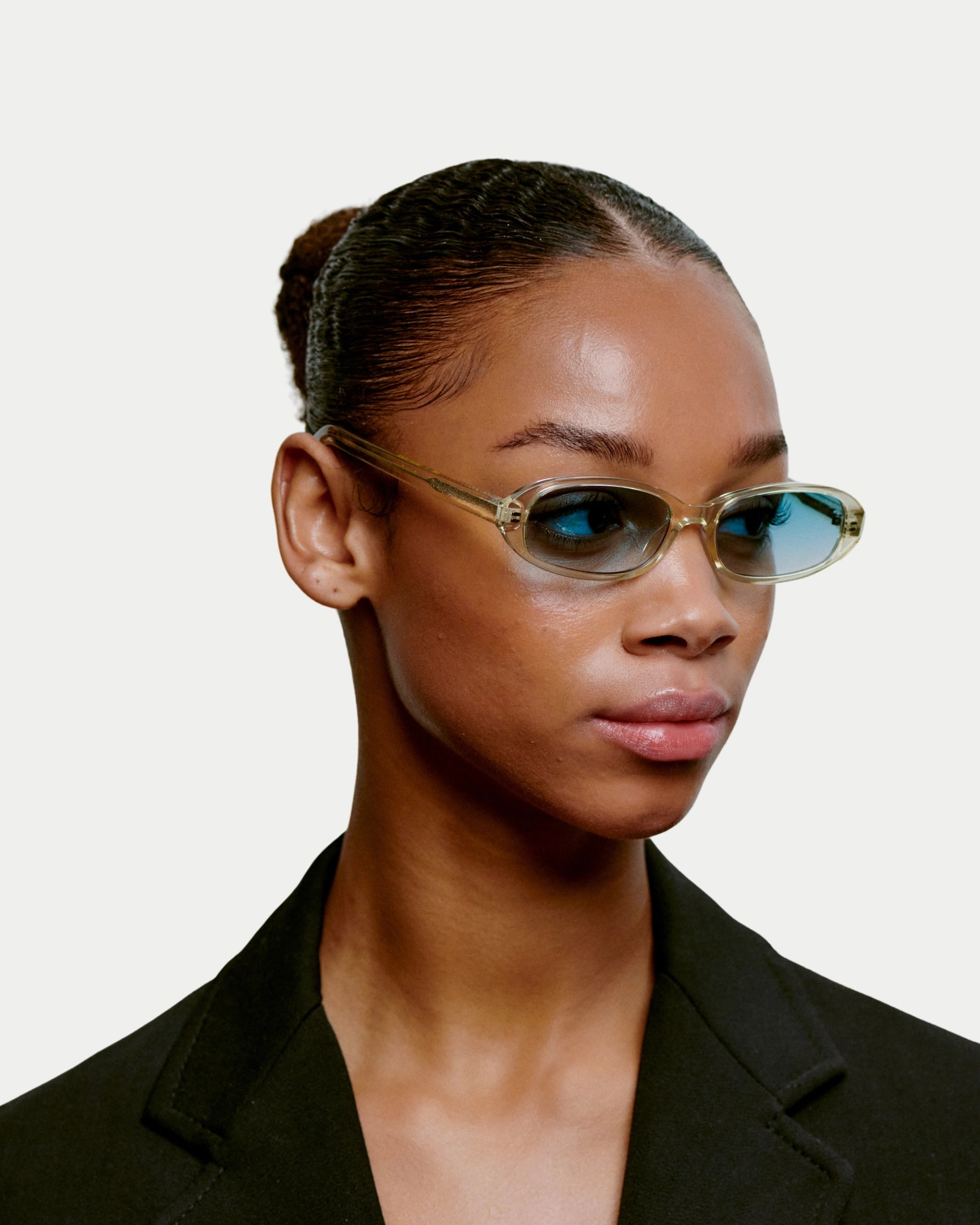 Macy Ecru Transparent