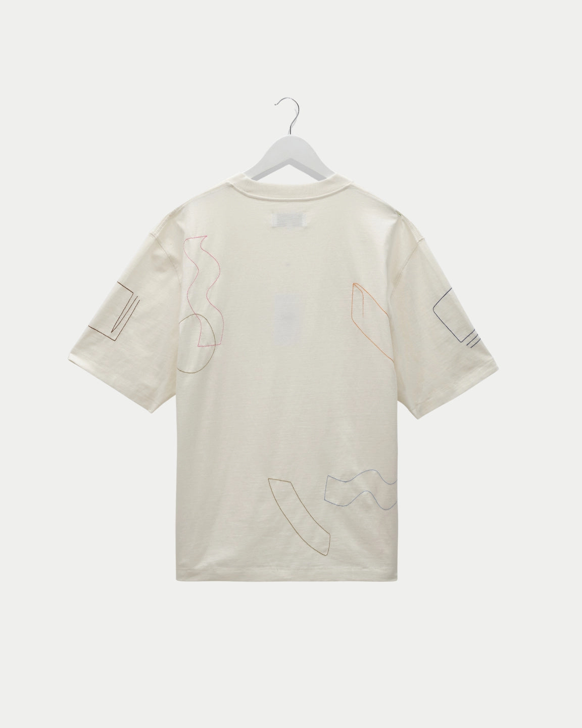 Wax London Milton Tee Shapes Ecru - Stuen Store Tilburg | De beste herenkleding en -accessoires