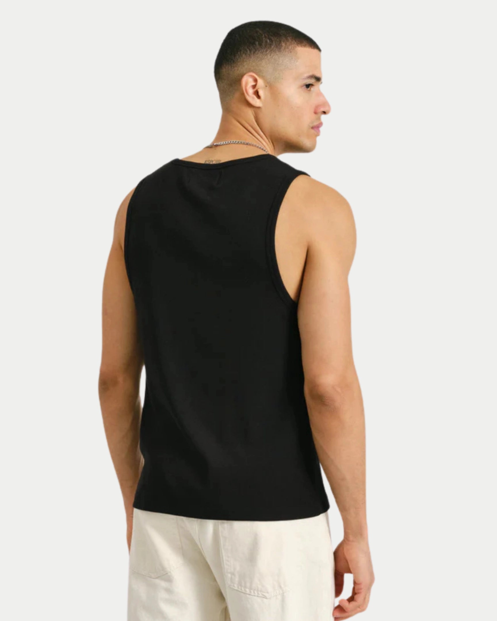 Montague Vest Rib Black