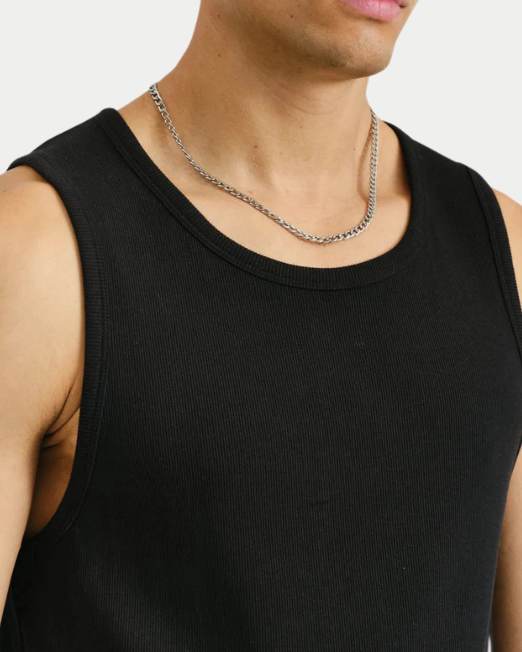 Montague Vest Rib Black