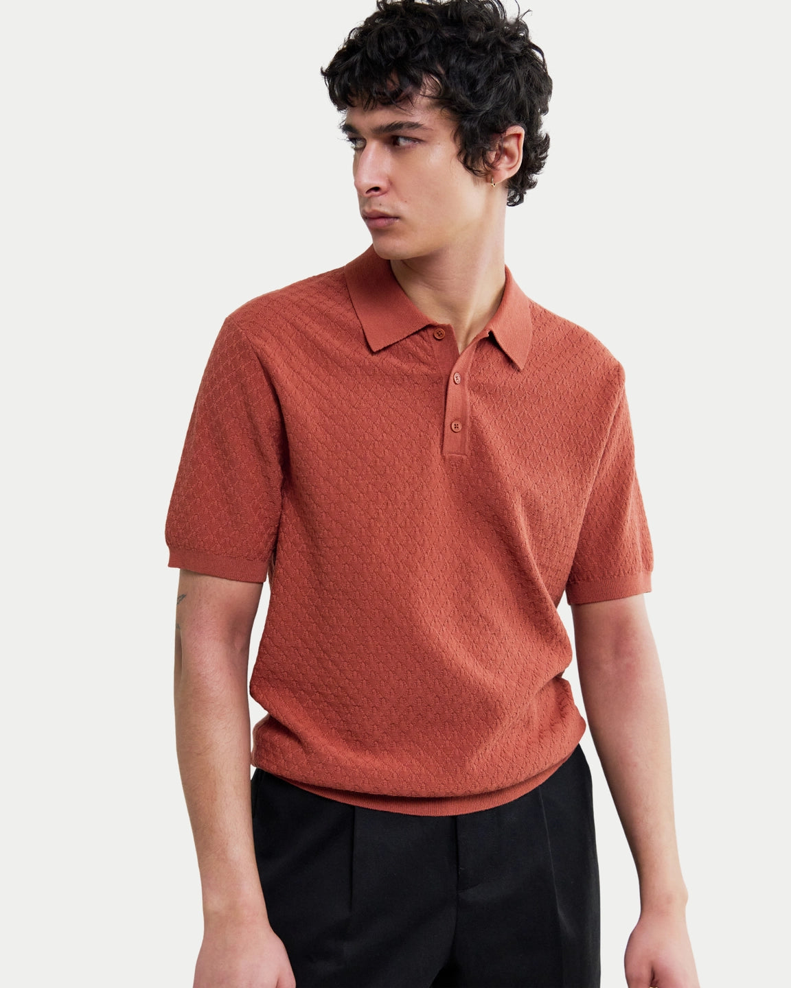 Wax London Naples Polo Retro Diamond Rust - Stuen Store Tilburg | De beste herenkleding en -accessoires