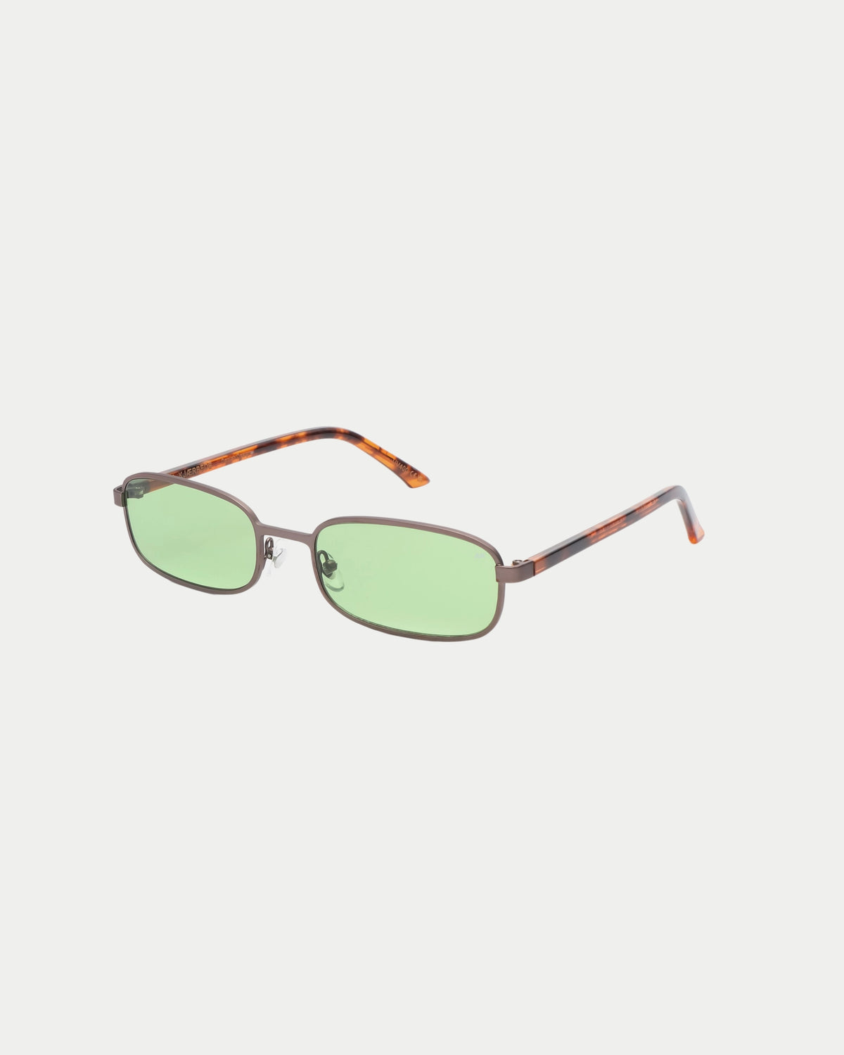A. Kjærbede Noah Matte Gun Metal Havana — slank monturen met kleine vierkante glazen dat past Zonnebril | Stuen Store Tilburg