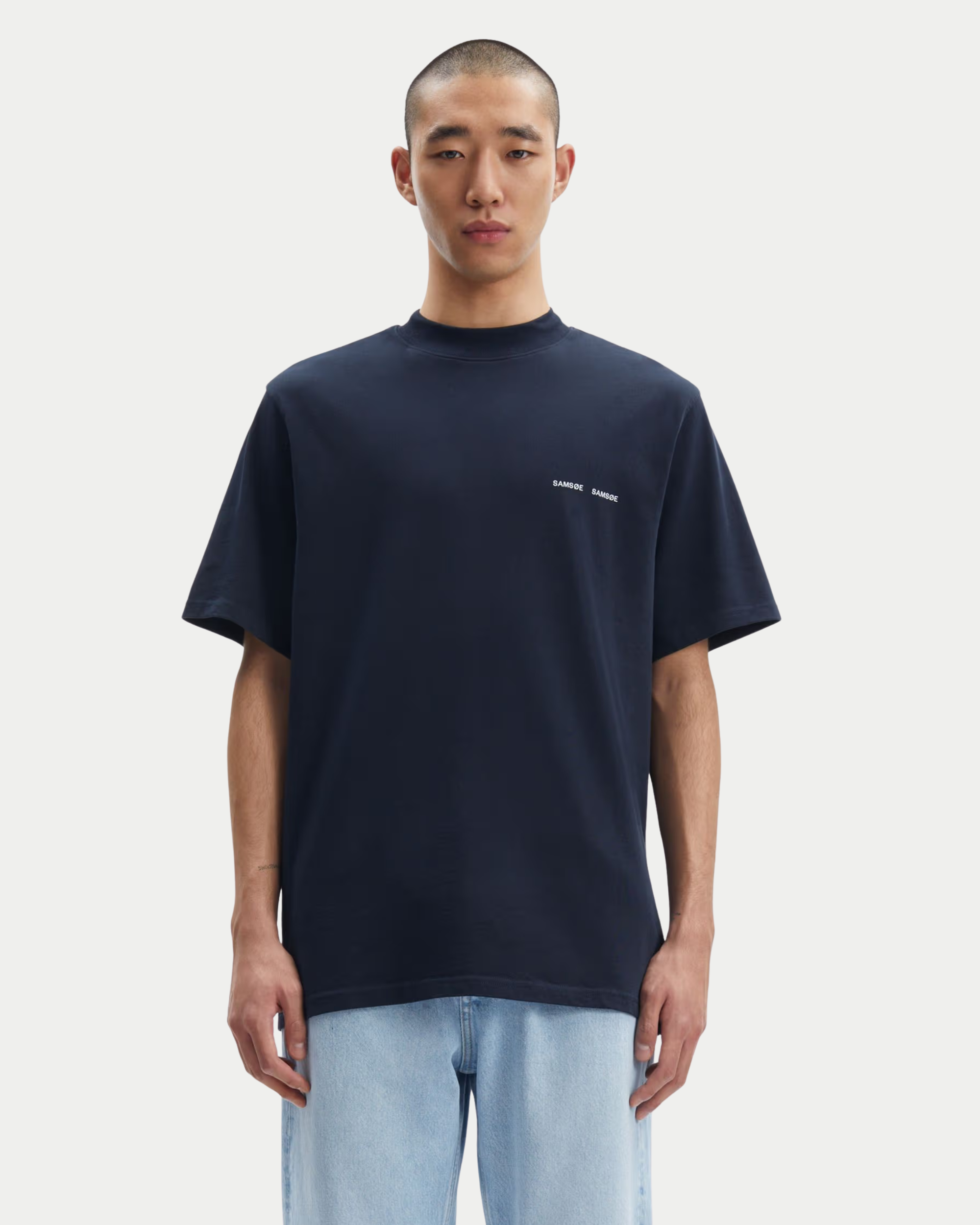 Samsøe Samsøe Norsbro T-shirt Sky Captain - Stuen Store Tilburg | De beste herenkleding en -accessoires