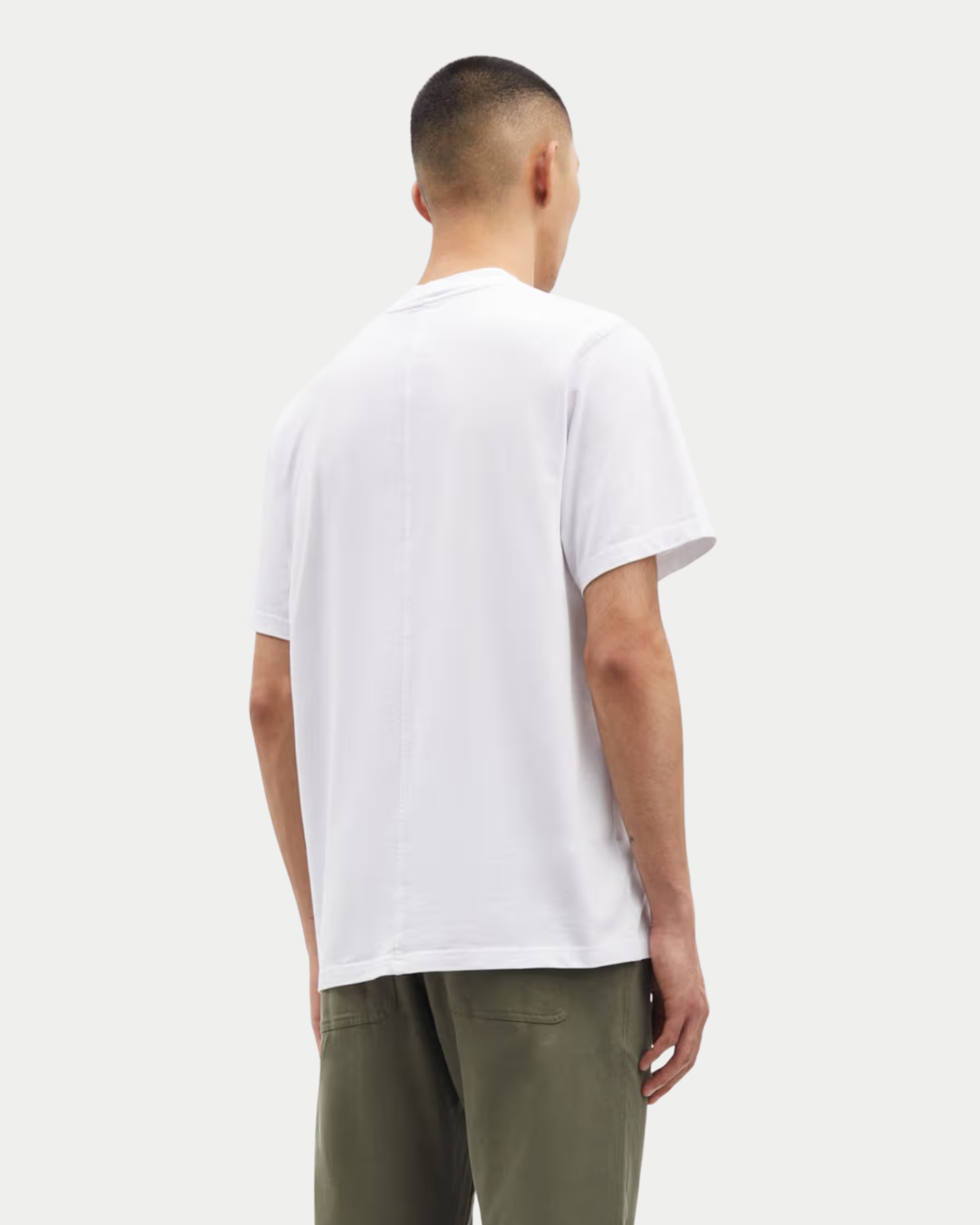 Samsøe Samsøe Norsbro T-shirt White — Door de hogere kraag, zorgt hij voor iets T-shirts | Stuen Store Tilburg