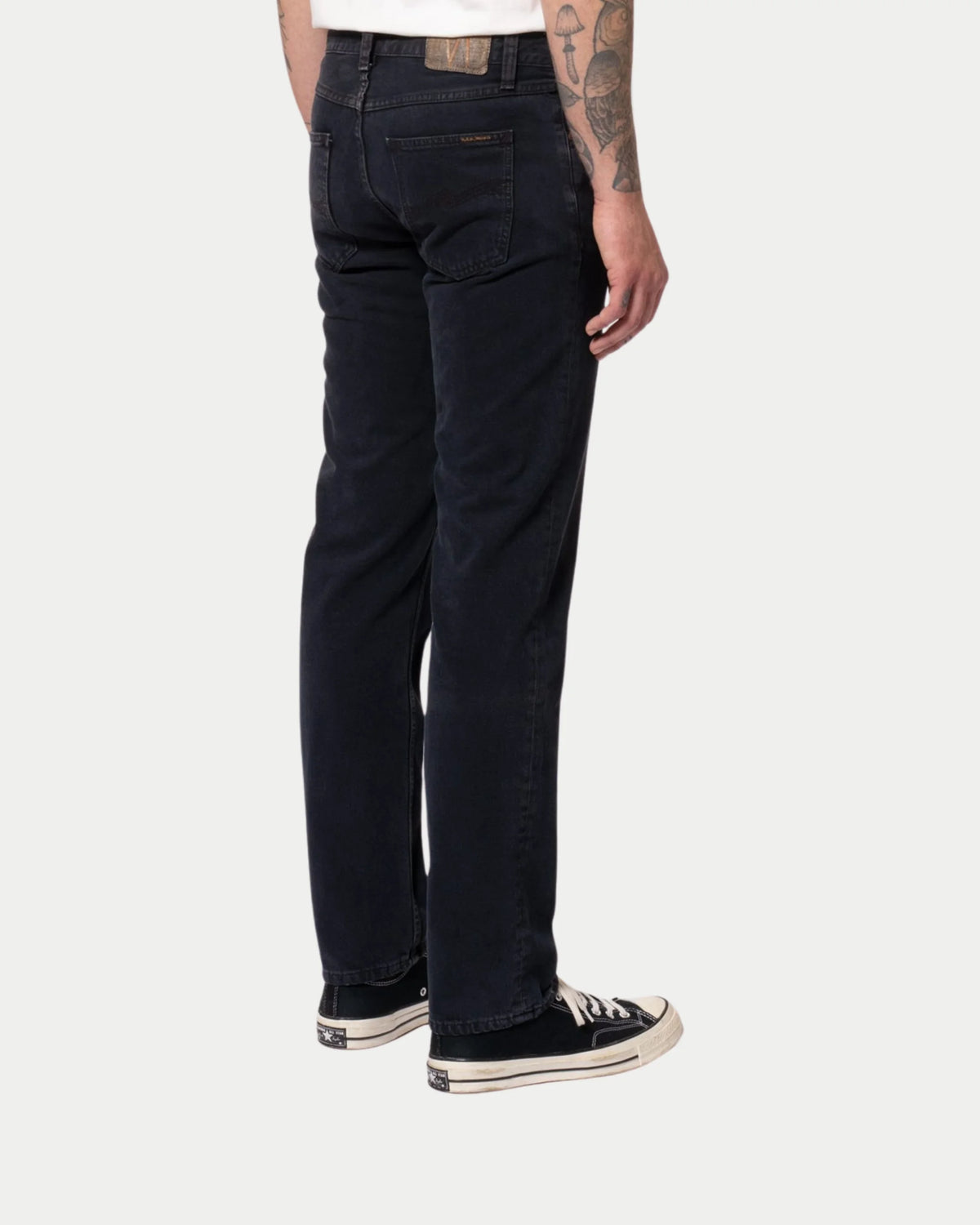 Nudie Jeans Gritty Jackson Black Forest — Slim straight fit, 100% biologisch katoen Jeans | Stuen Store Tilburg