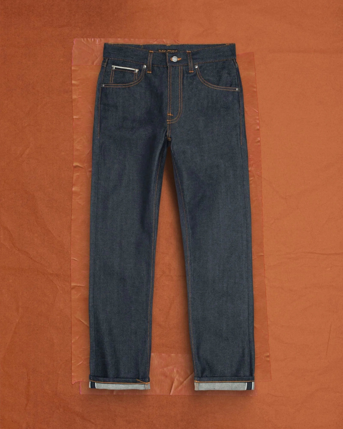 Nudie Jeans Gritty Jackson Dry Dusk Selvage — 100% biologisch katoen Jeans | Stuen Store Tilburg