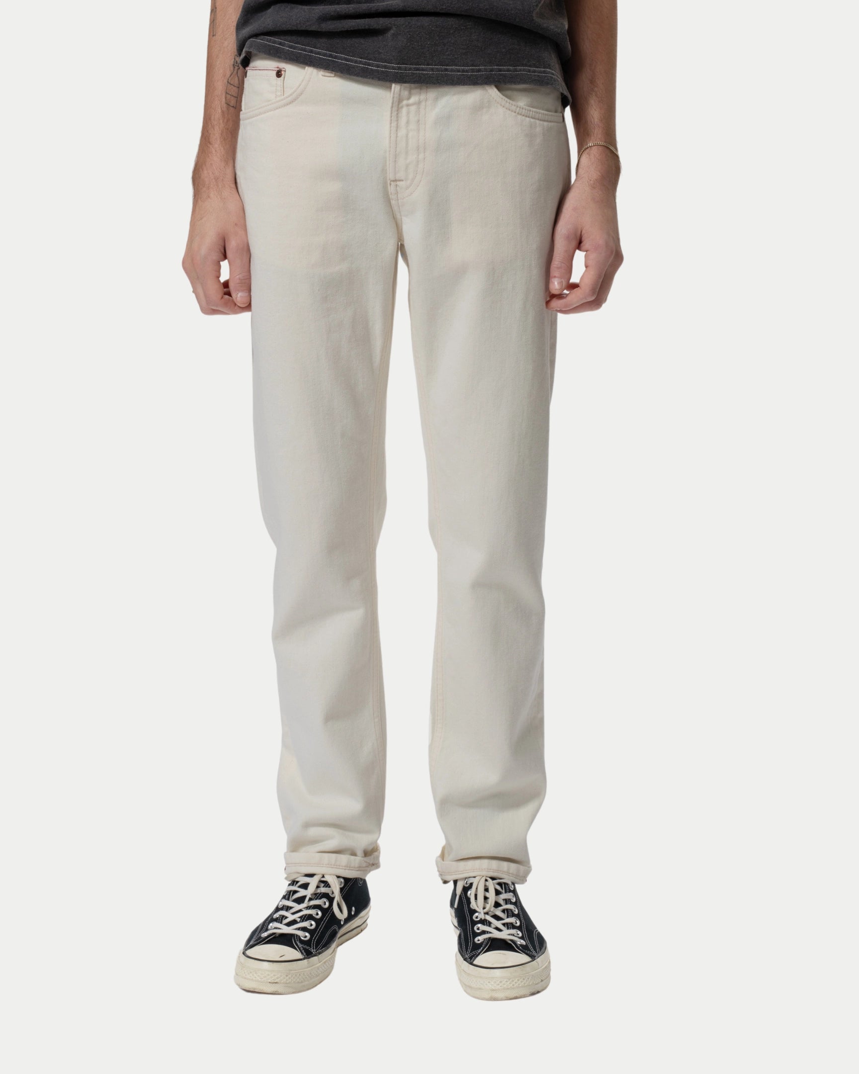 Gritty Jackson Ivory Selvage