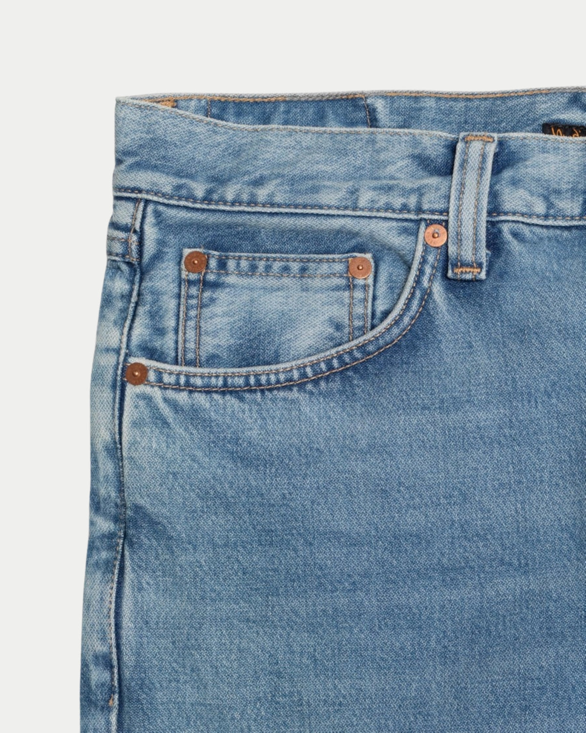 Nudie Jeans Rad Rufus Desert Light Blue — High-waist regular fit, denim Jeans | Stuen Store Tilburg