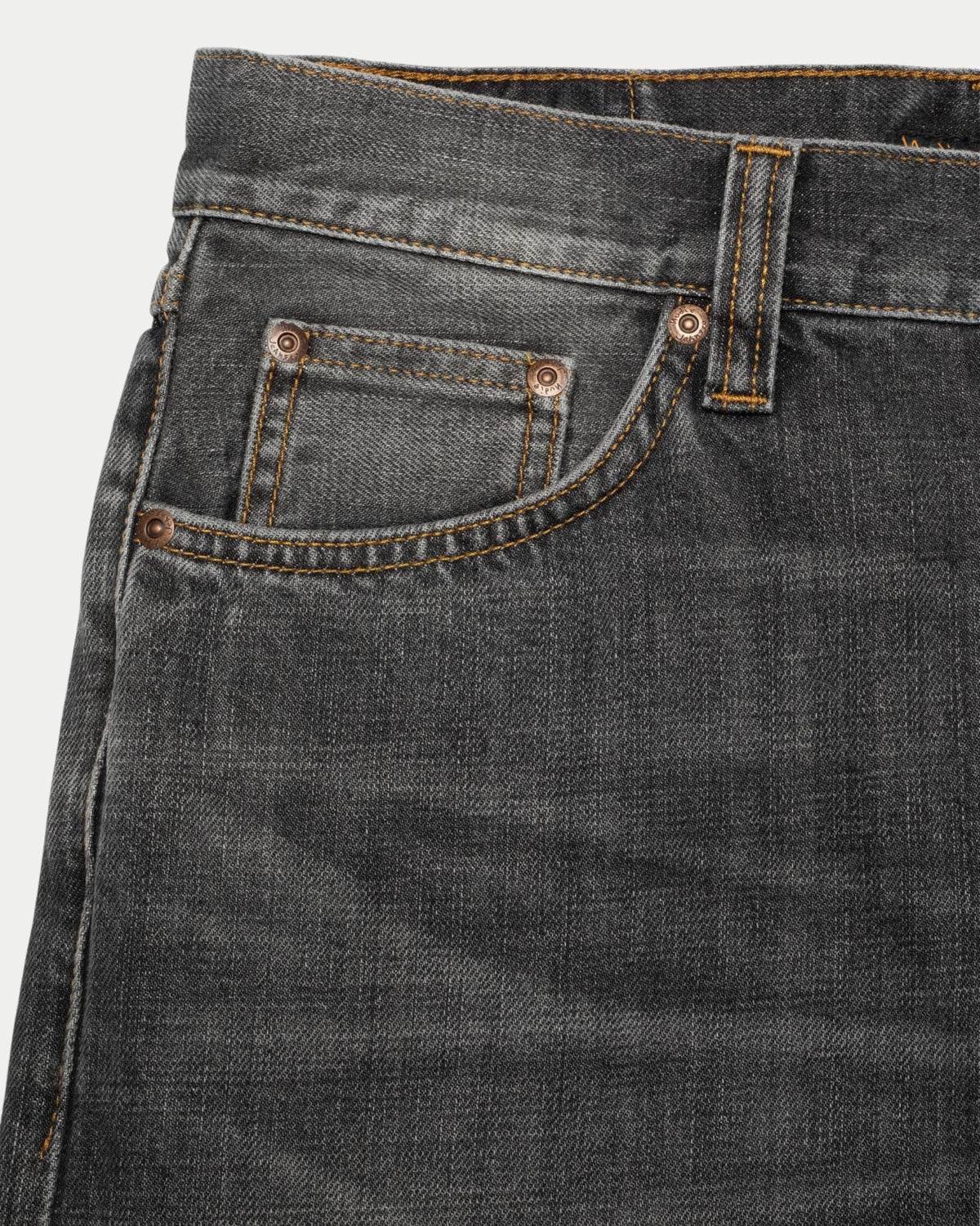 Nudie Jeans Rad Rufus Grey Crosshatch — Regular straight fit, 100% biologisch katoen Jeans | Stuen Store Tilburg
