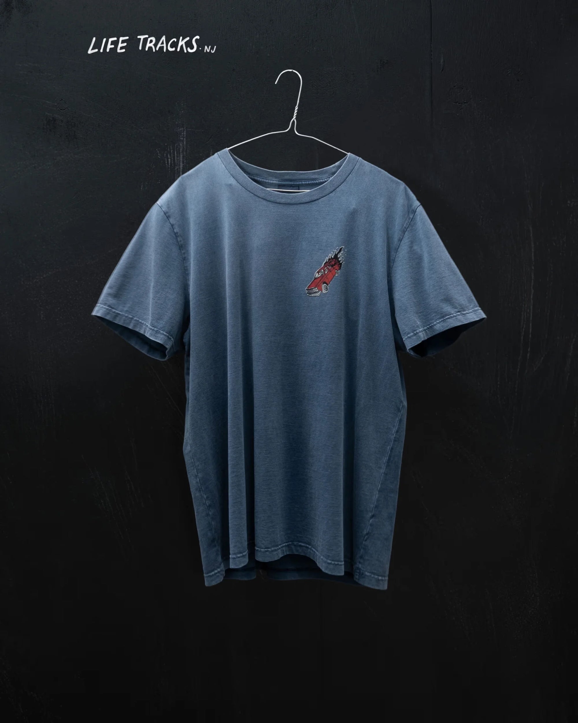 Roy Basement Tracks T-Shirt Blue