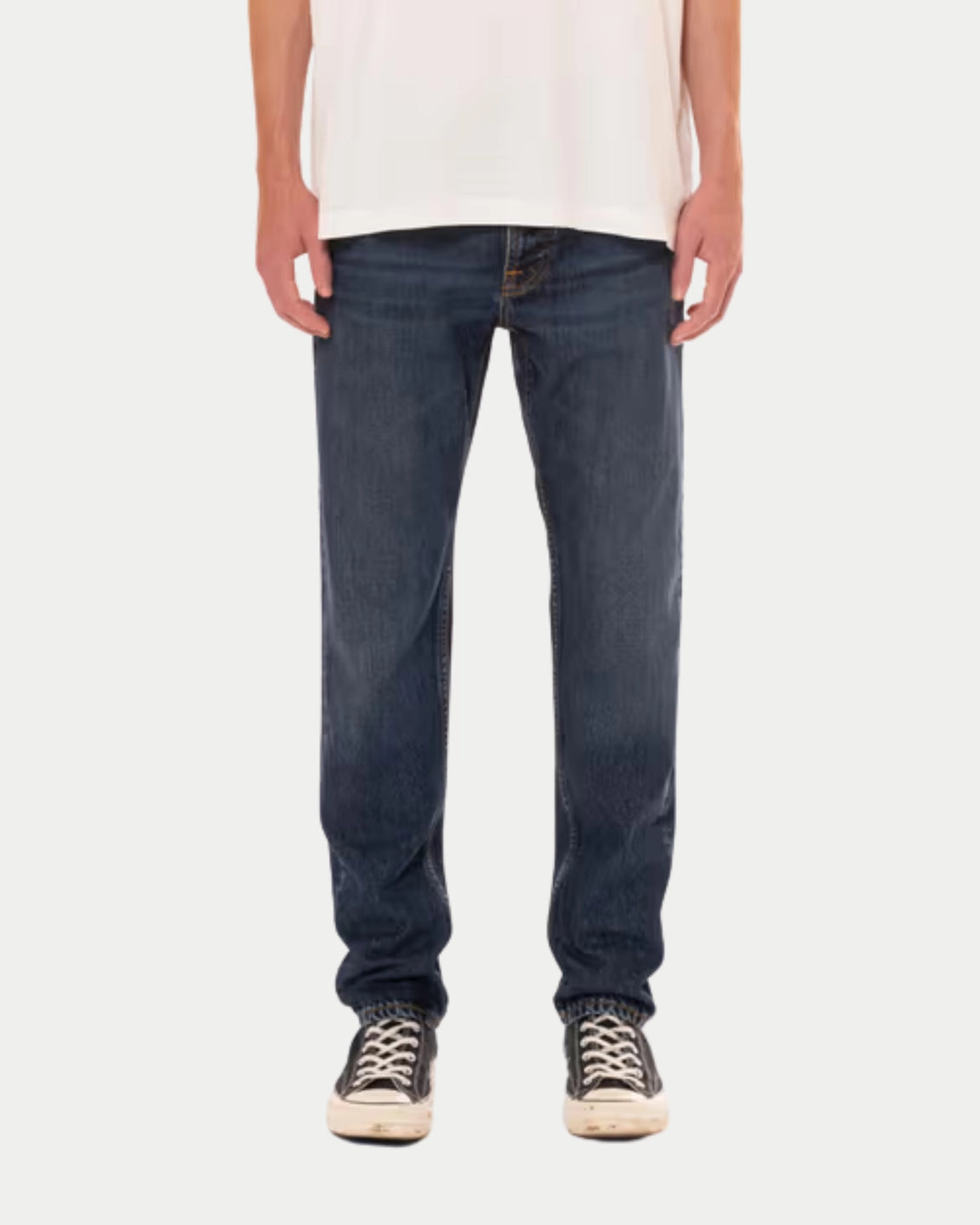 Nudie Jeans Steady Eddie II Blue Soil — Regular fit, organisch katoen Jeans | Stuen Store Tilburg